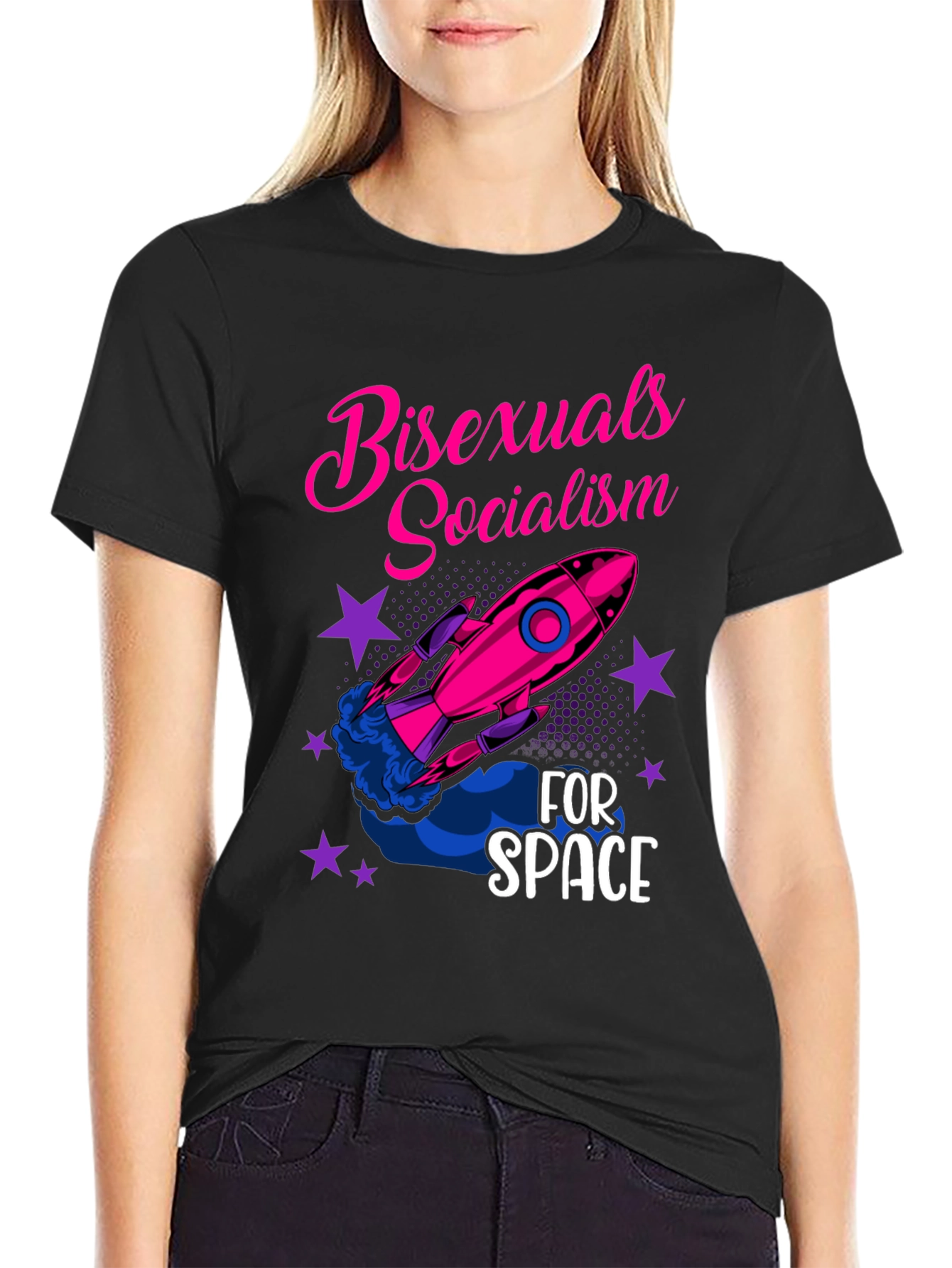 Bisexuals Socialism for Space Graphic Tee