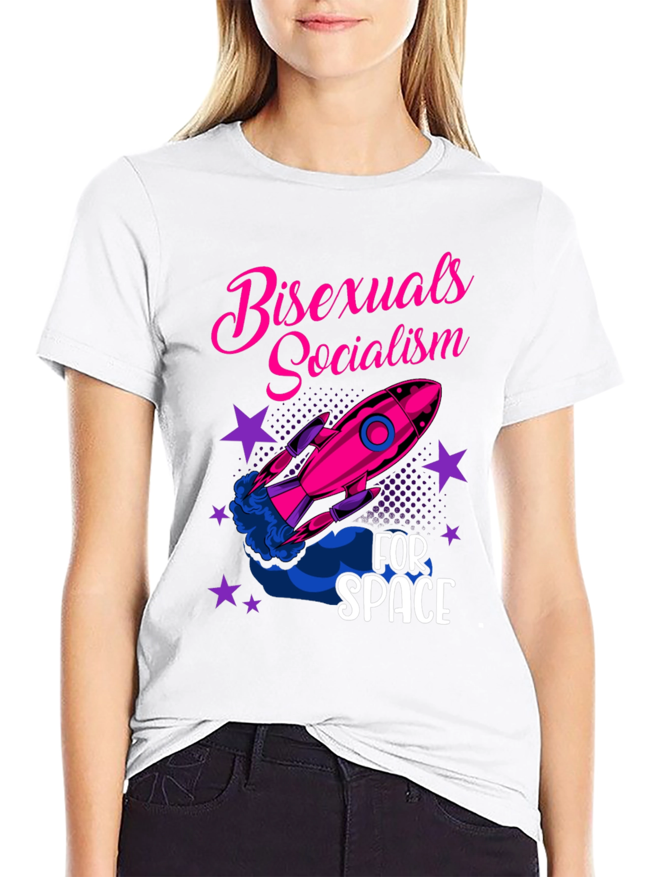 Bisexuals Socialism for Space Graphic Tee
