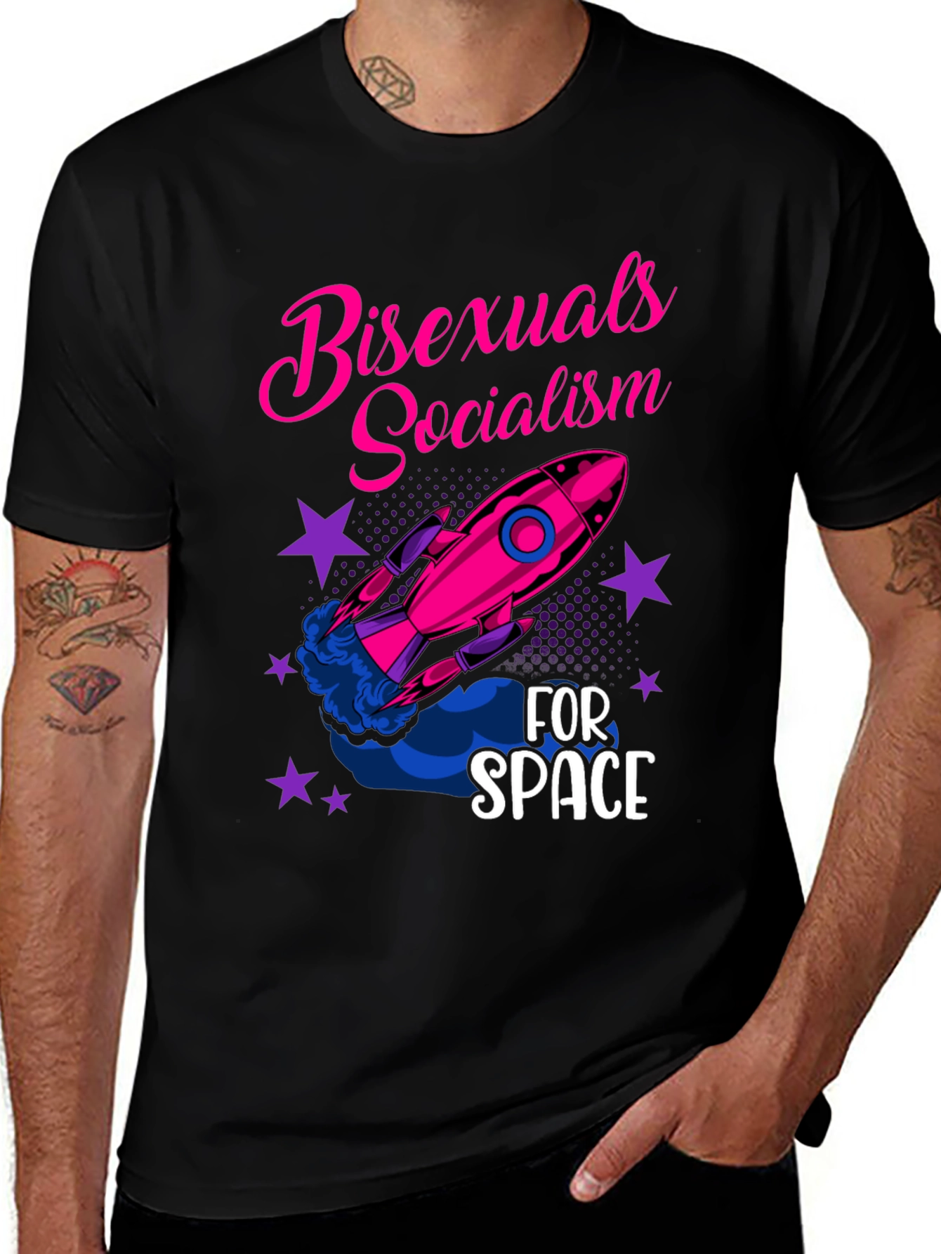 Bisexuals Socialism for Space Graphic Tee