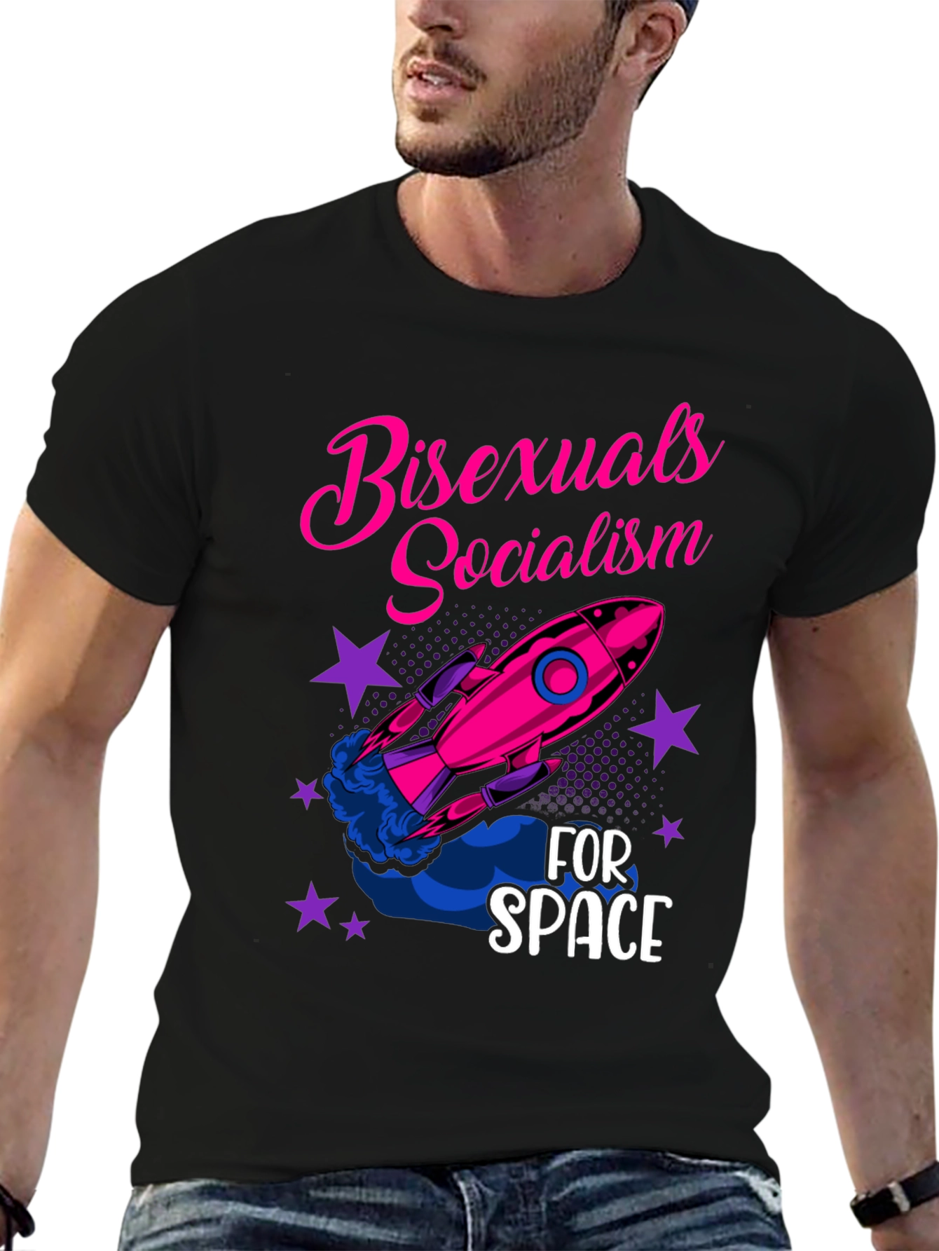 Bisexuals Socialism for Space Graphic Tee