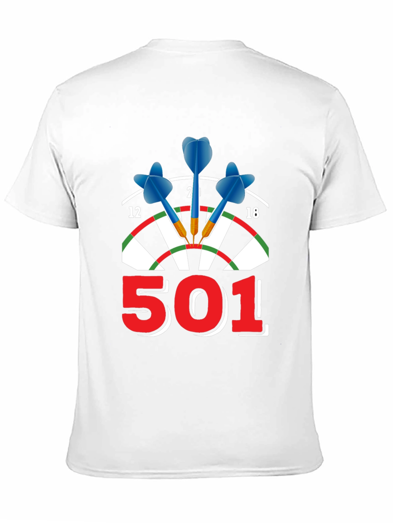 Dartboard 501 T-Shirt - Sporty Casual Tee