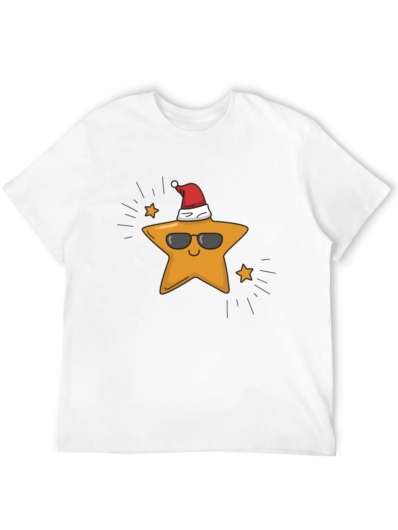 Cool Star with Santa Hat T-Shirt