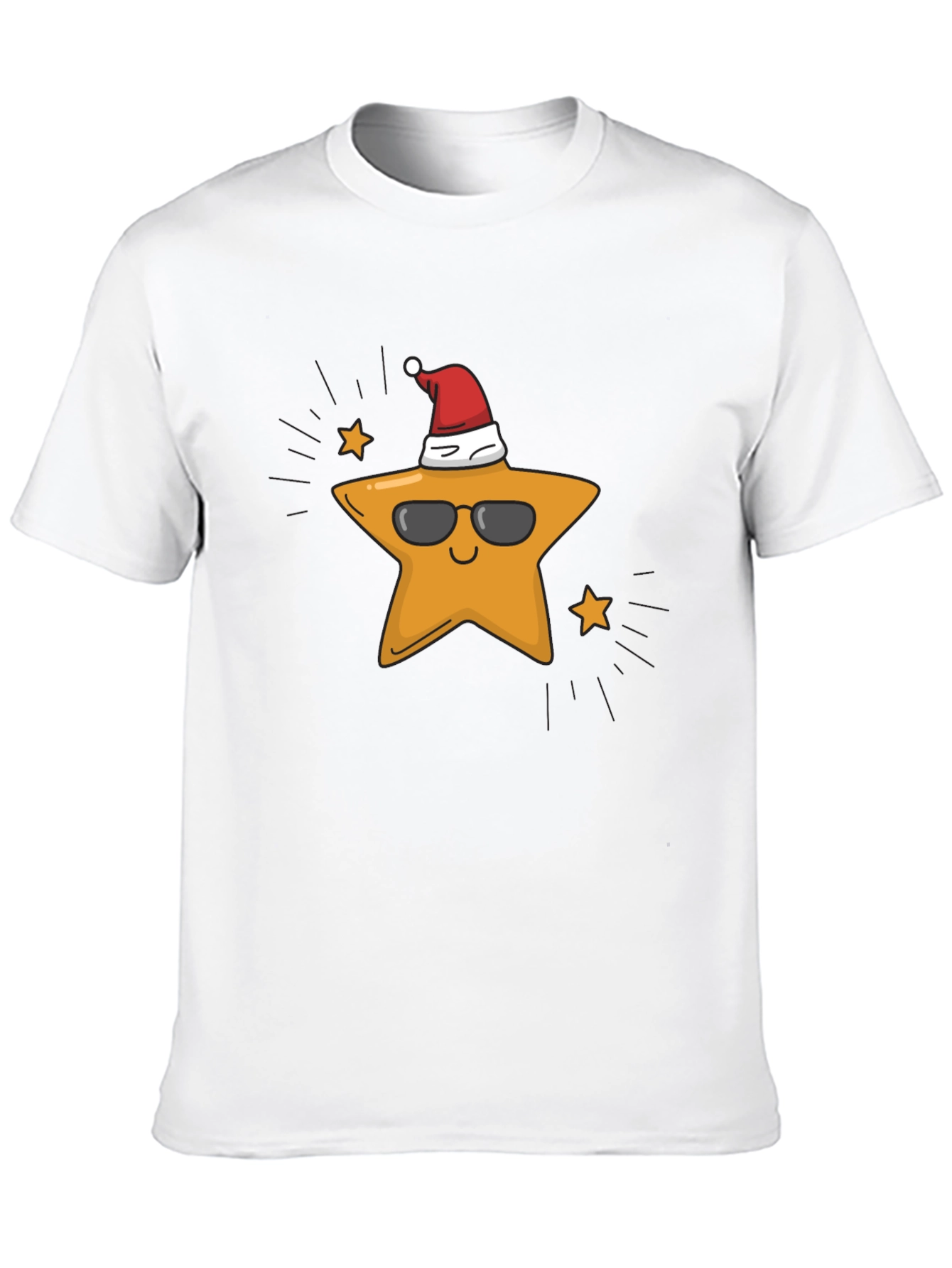 Cool Star with Santa Hat T-Shirt