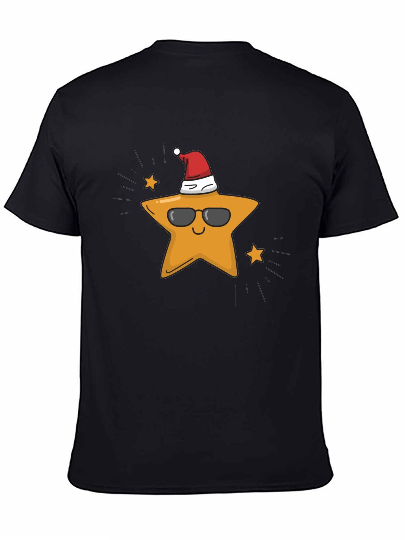 Cool Star with Santa Hat T-Shirt
