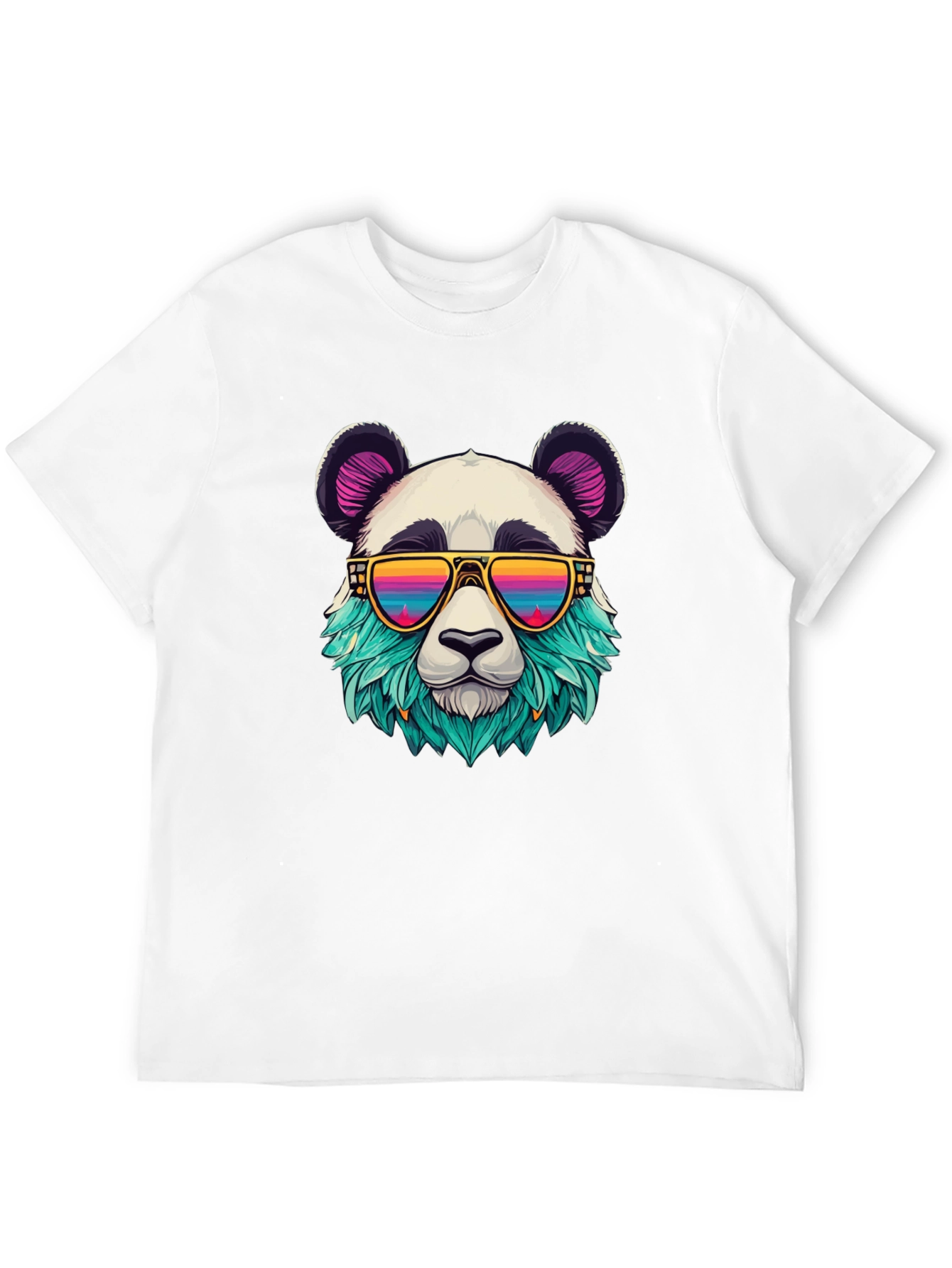 Cool Panda Graphic Tee - Black Cotton T-Shirt