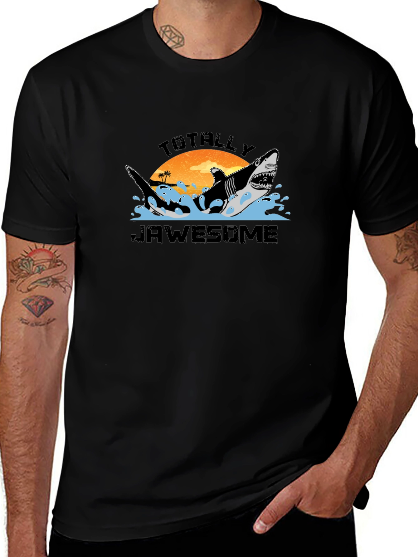 Totally Jawsome Shark Graphic T-Shirt