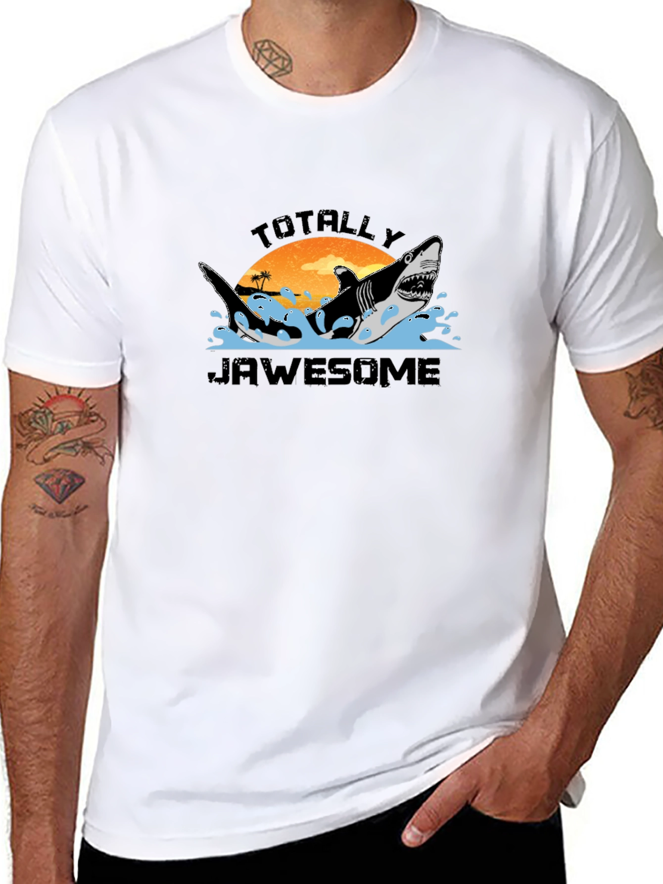 Totally Jawsome Shark Graphic T-Shirt