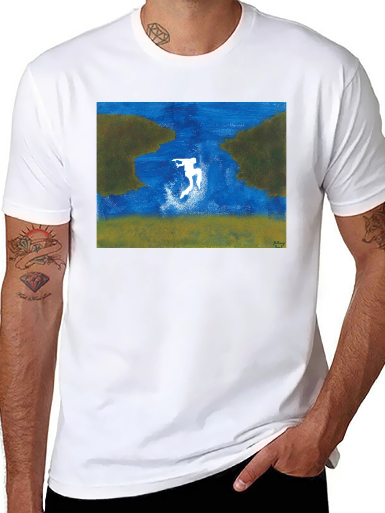 Abstract River Jump T-Shirt