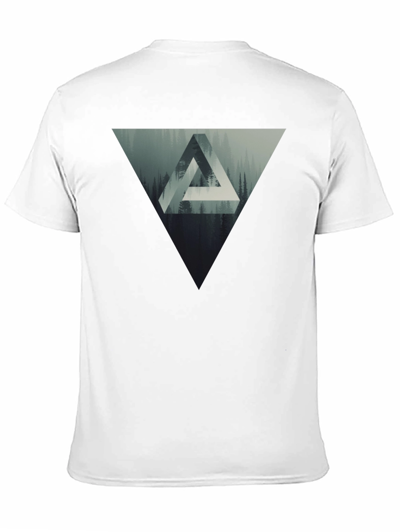 Geometric Forest Graphic T-Shirt