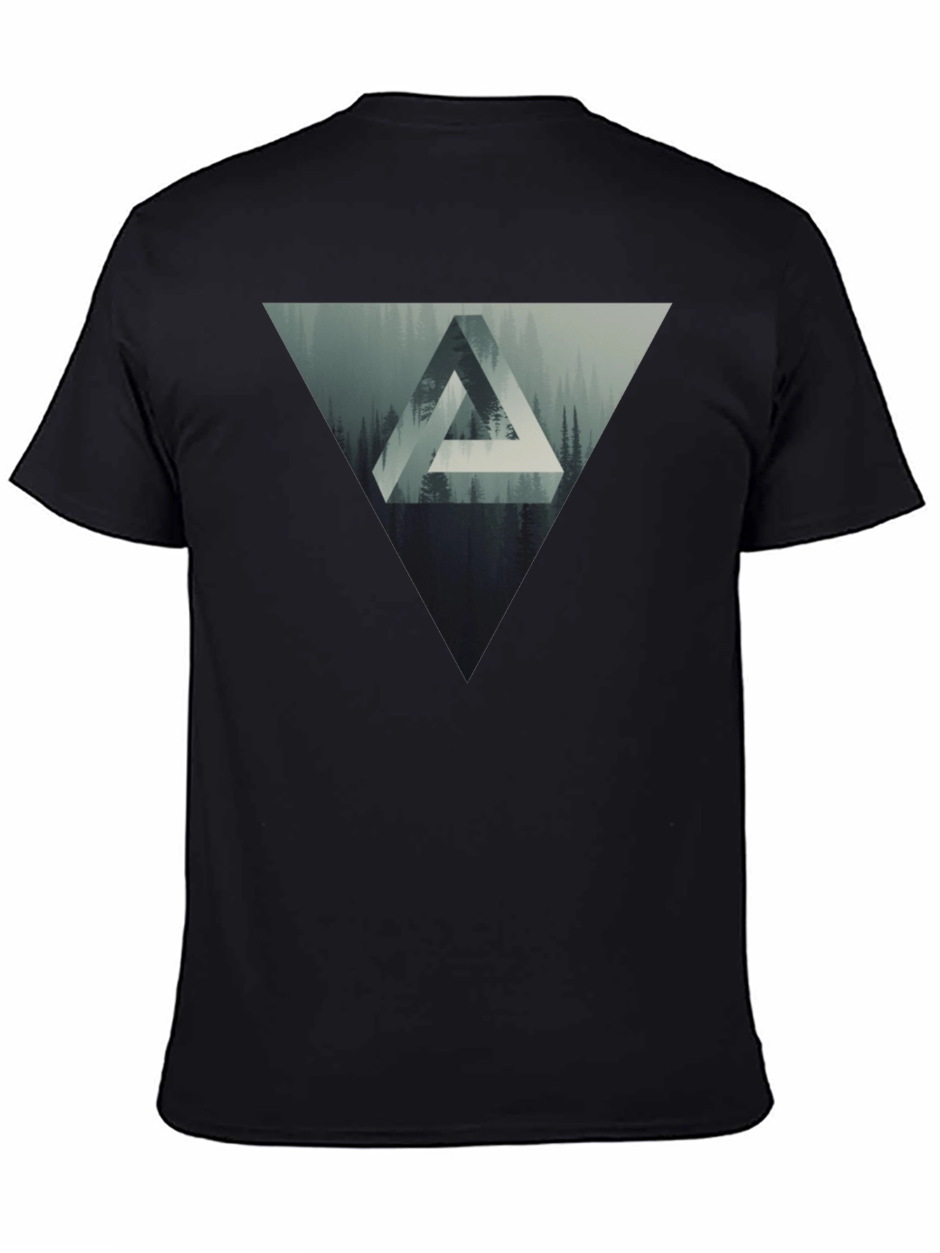 Geometric Forest Graphic T-Shirt