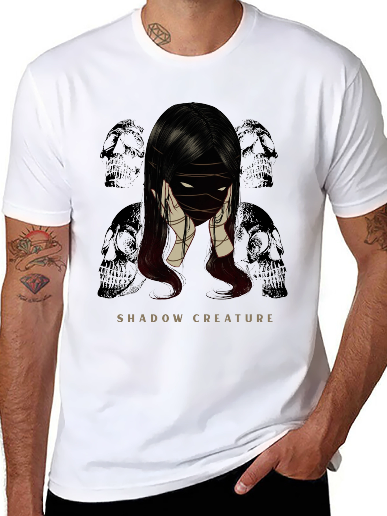 Shadow Creature Graphic T-Shirt