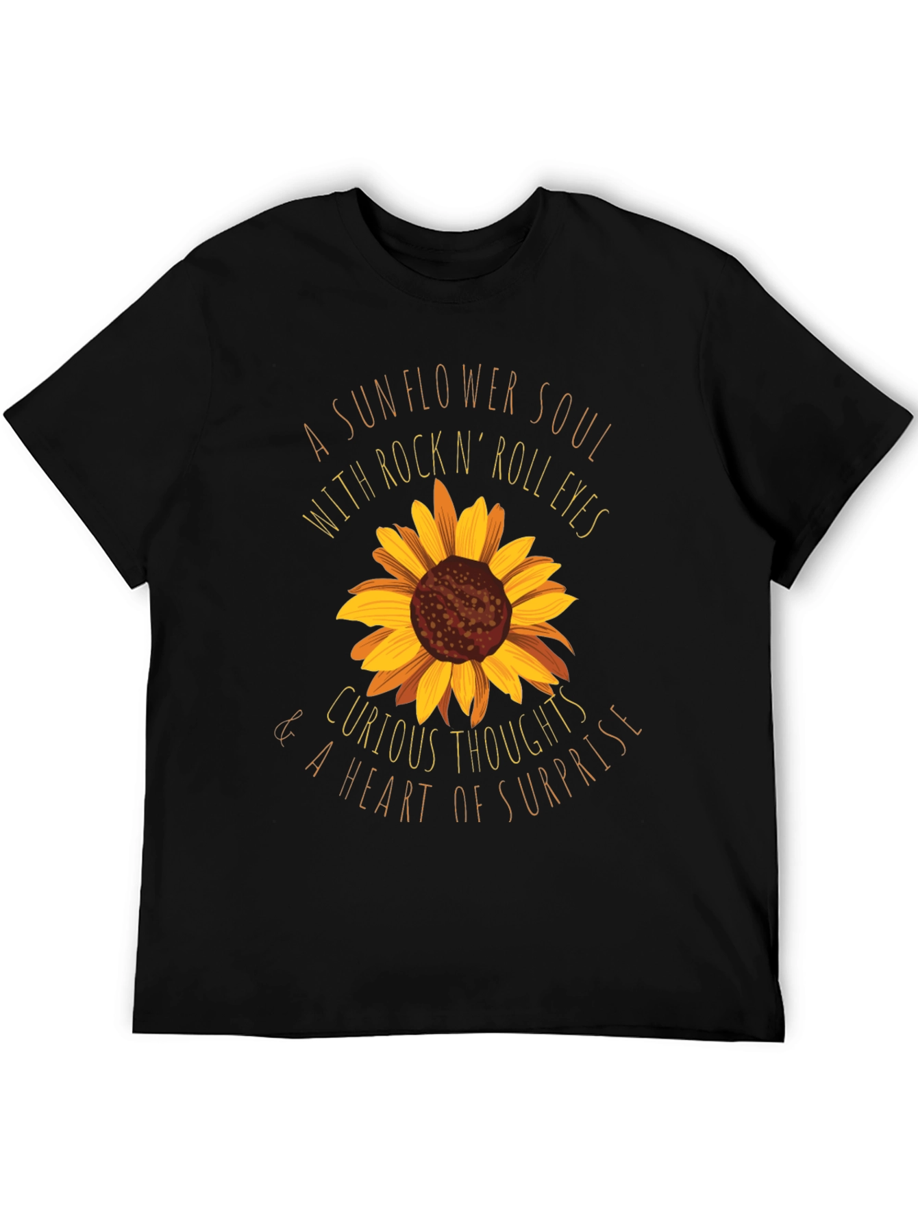 Sunflower Soul Rock n Roll Graphic T-Shirt