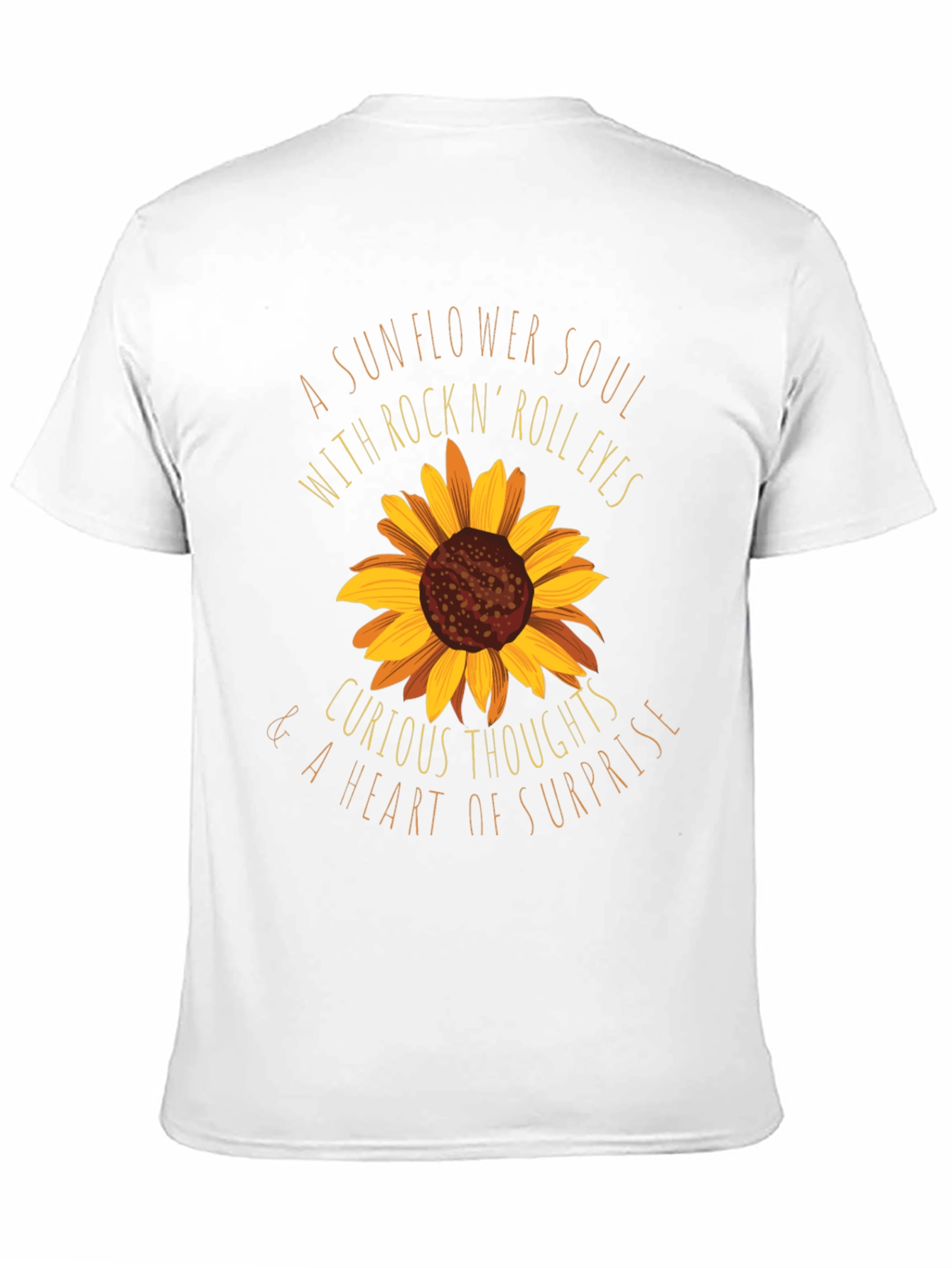 Sunflower Soul Rock n Roll Graphic T-Shirt