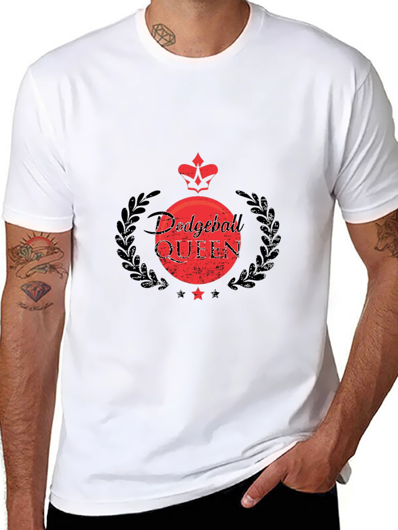 Dodgeball Queen Black T-Shirt