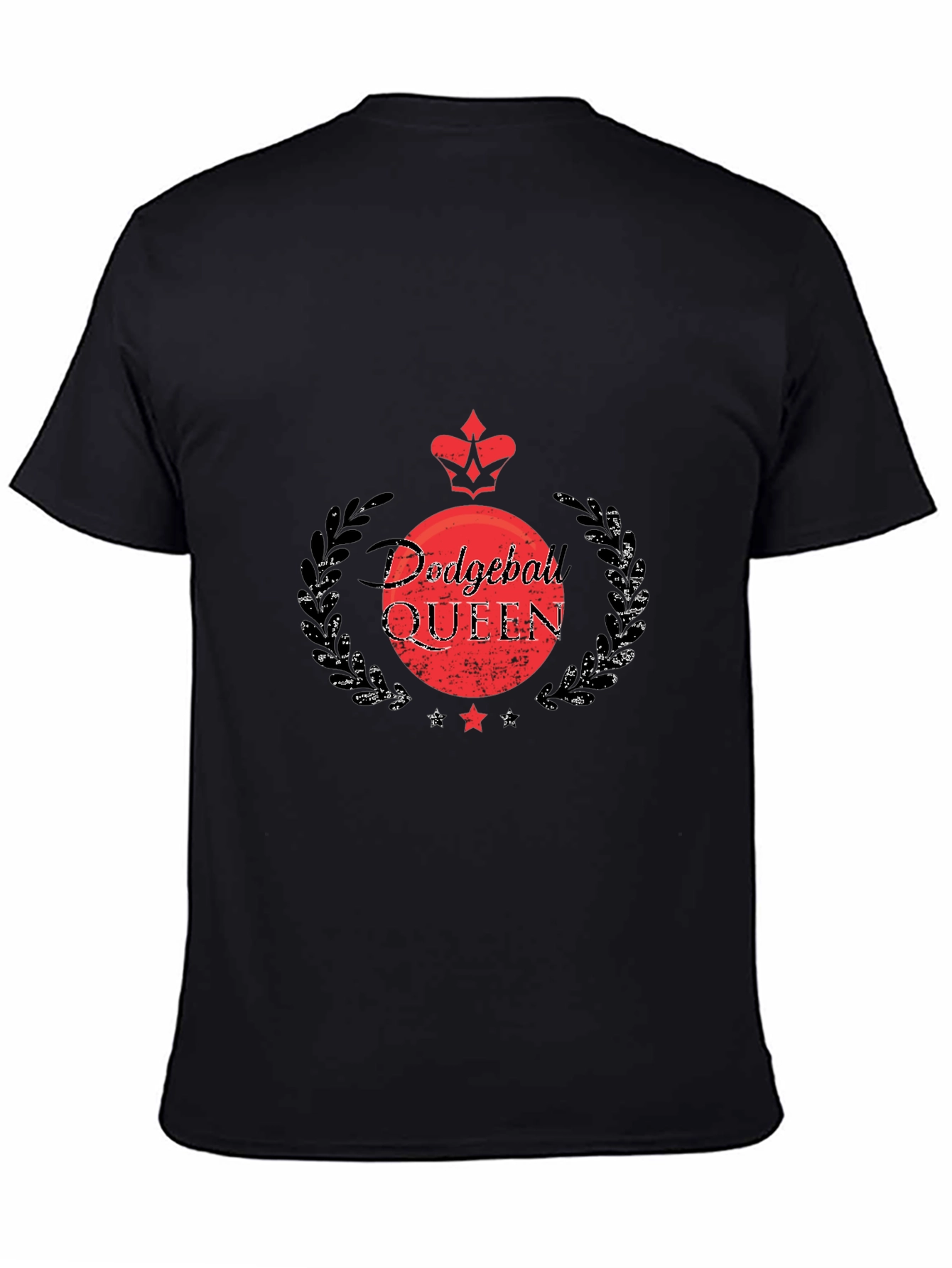 Dodgeball Queen Black T-Shirt