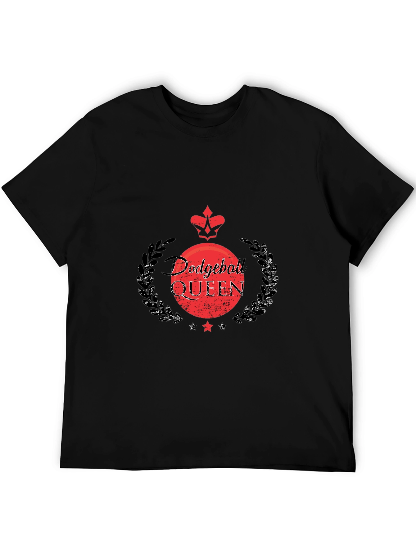 Dodgeball Queen Black T-Shirt