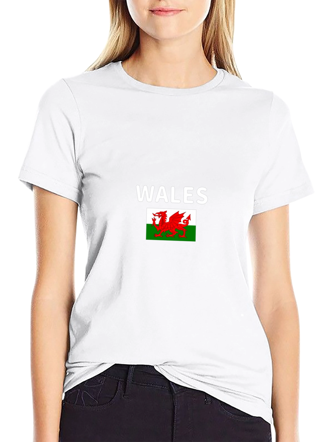 Wales Flag Graphic Black T-Shirt