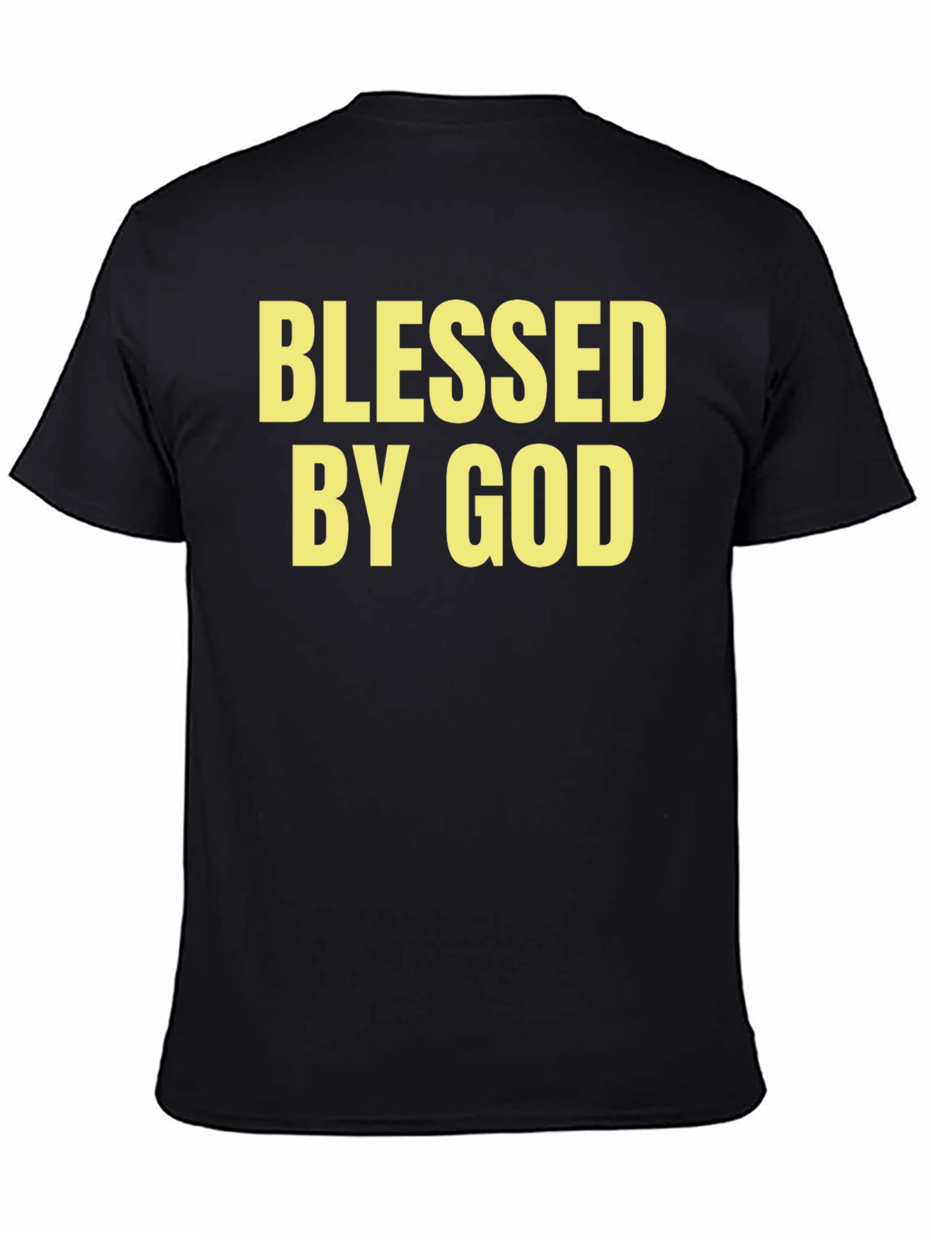 Blessed by God Black Graphic Tee