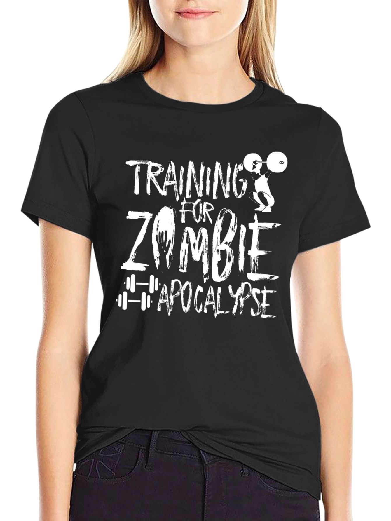 Zombie Apocalypse Training Graphic T-Shirt