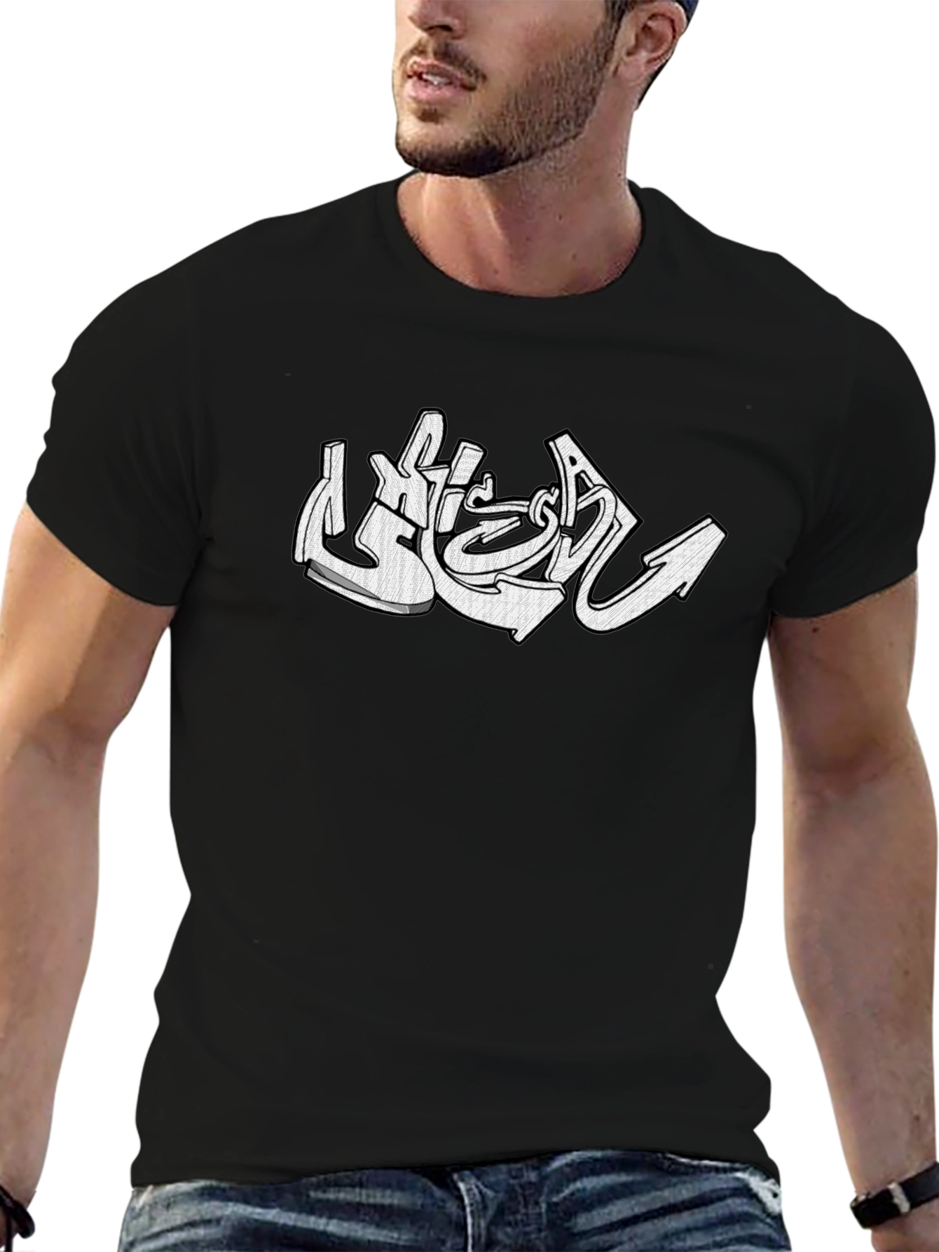 Graffiti Graphic Black T-Shirt - Streetwear Style