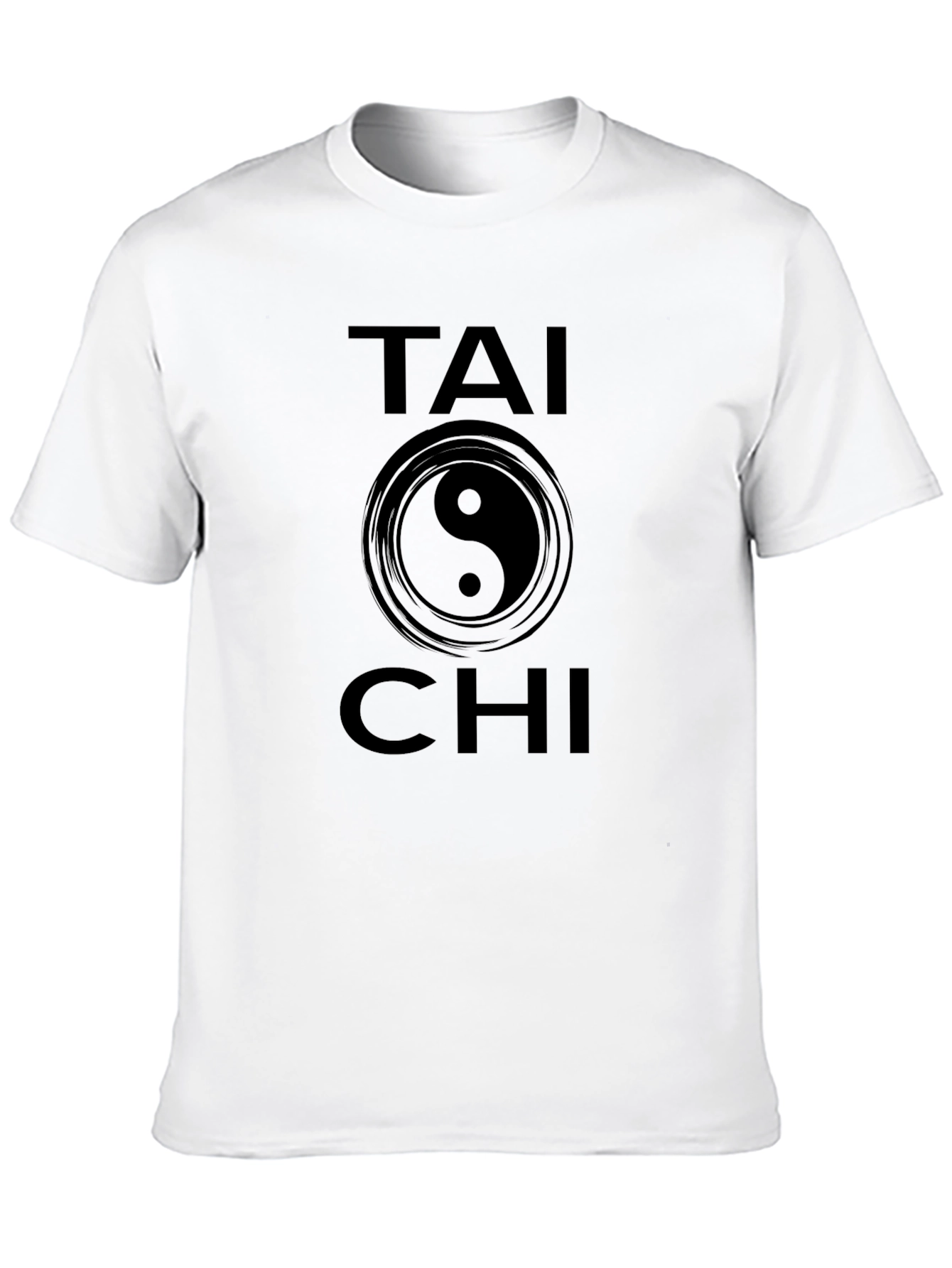Tai Chi Yin Yang Graphic Black Tee Shirt