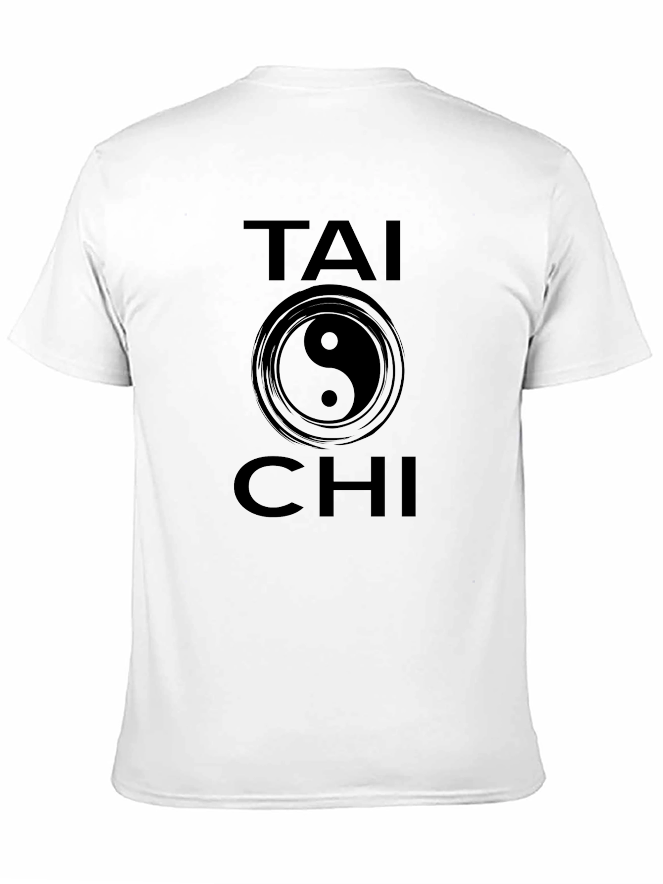 Tai Chi Yin Yang Graphic Black Tee Shirt