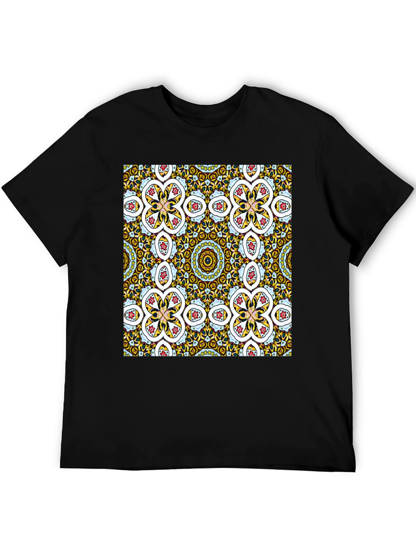 Patterned Graphic Tee - Stylish Abstract Design