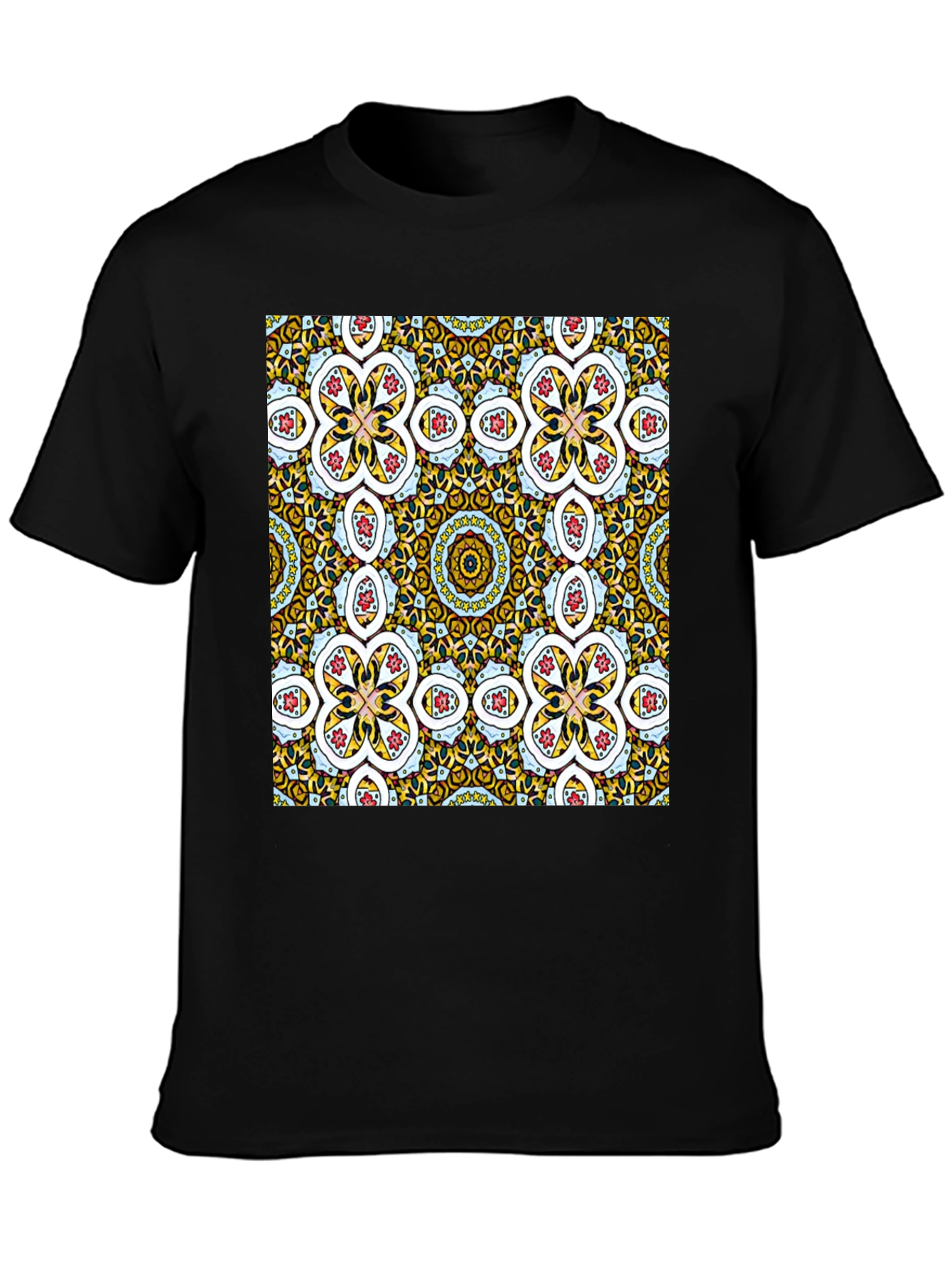 Patterned Graphic Tee - Stylish Abstract Design