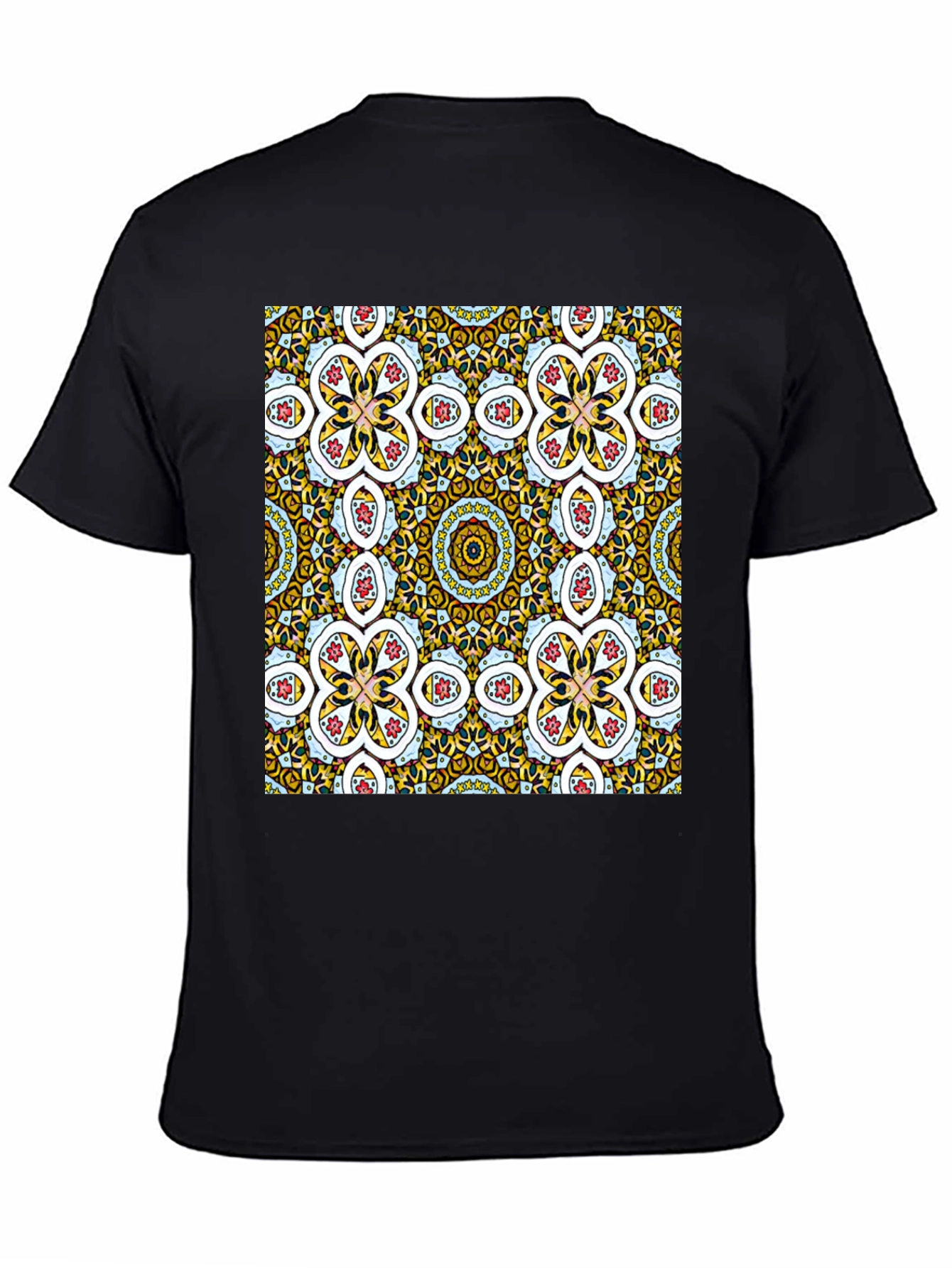 Patterned Graphic Tee - Stylish Abstract Design
