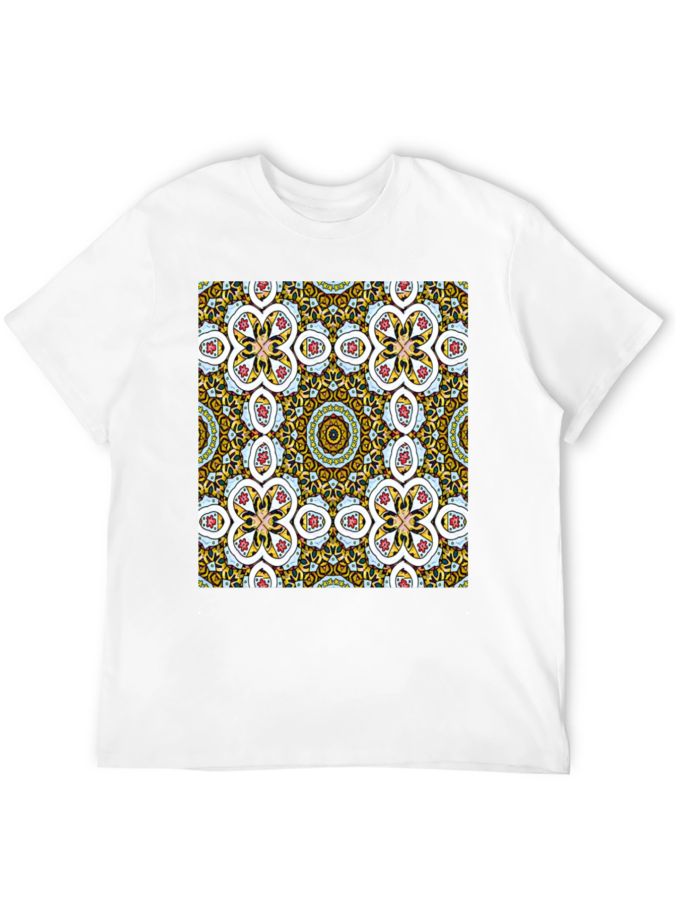 Patterned Graphic Tee - Stylish Abstract Design