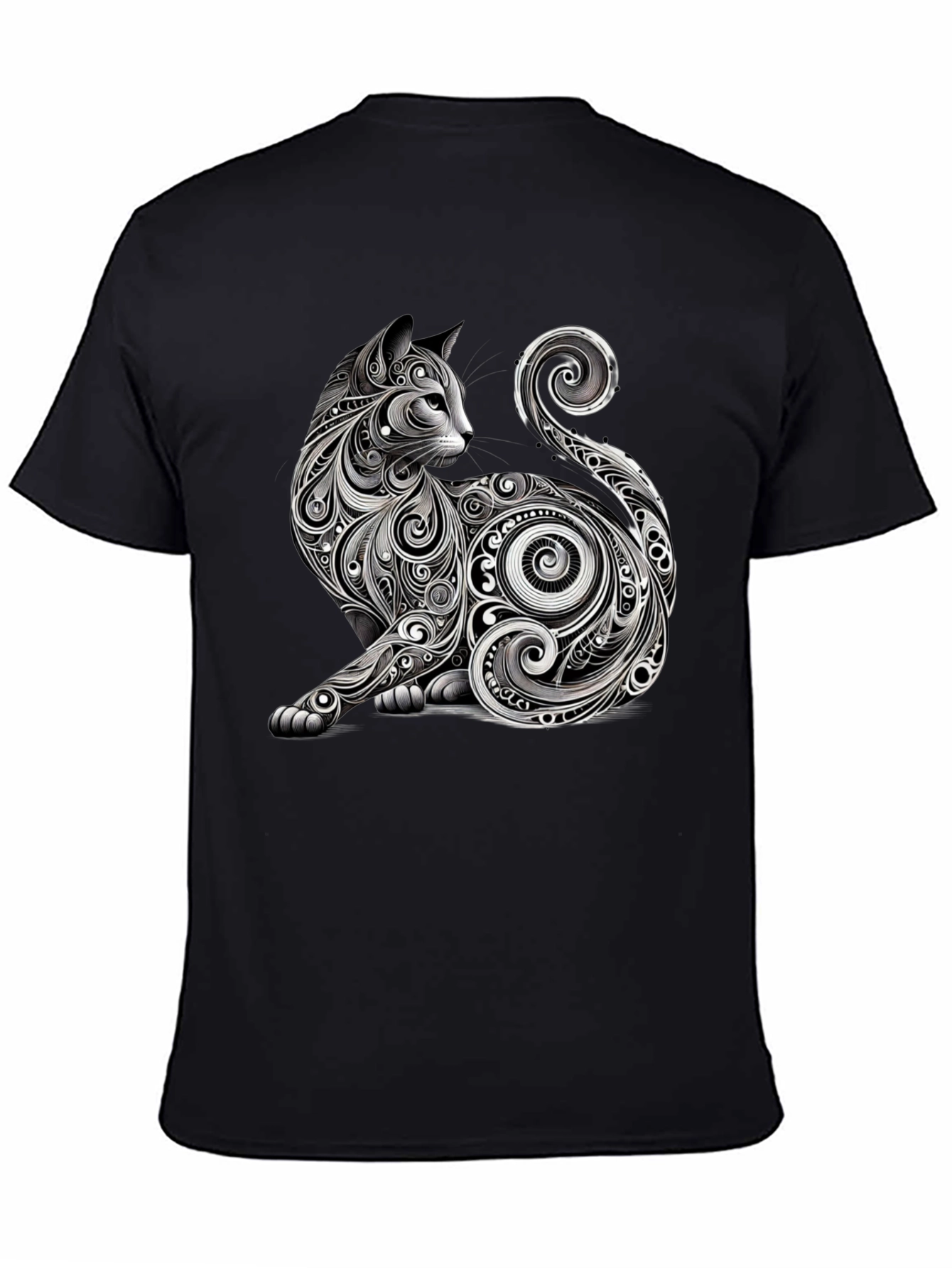 Stylish Cat Graphic Tee - Unique Design