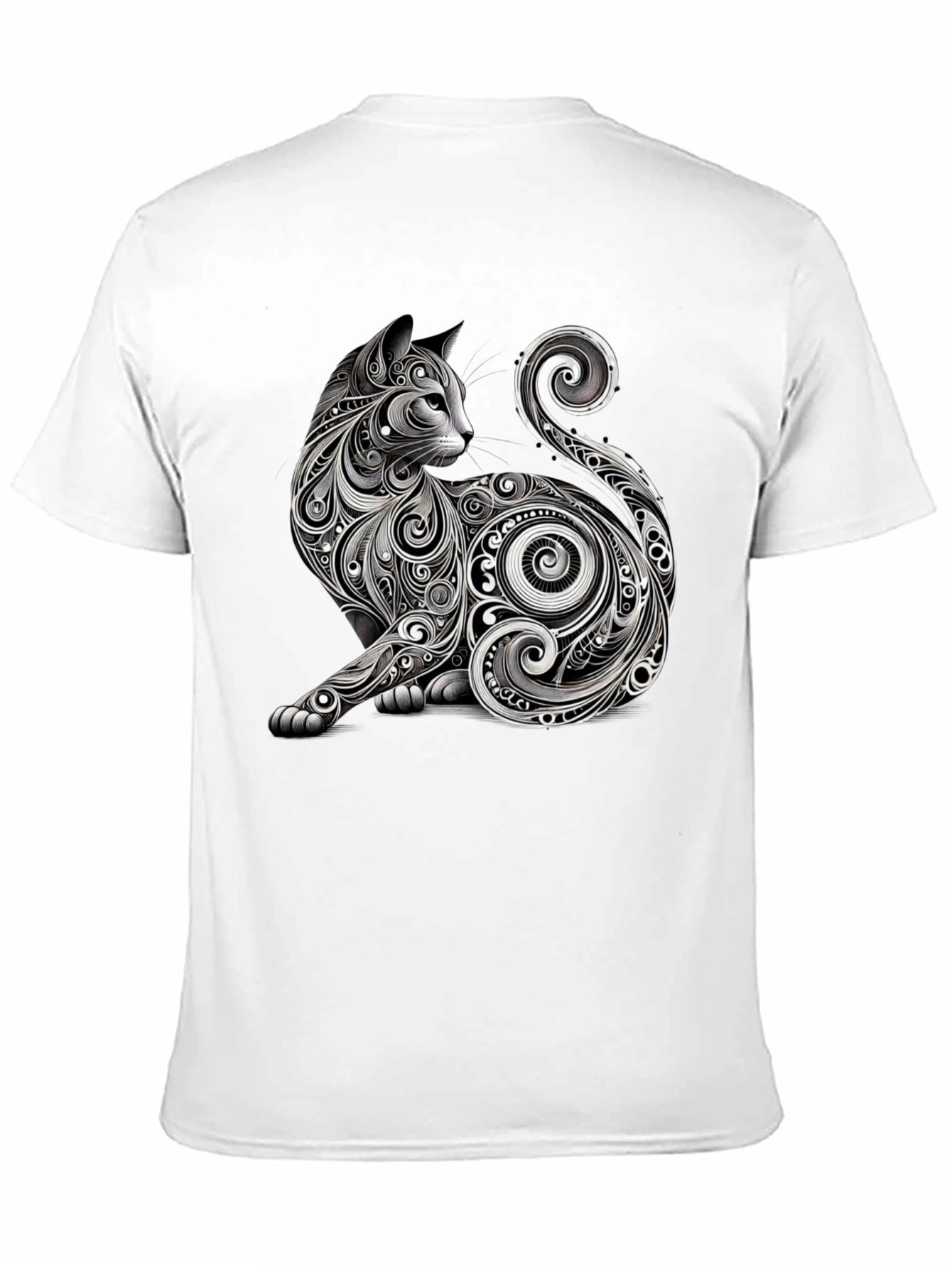 Stylish Cat Graphic Tee - Unique Design