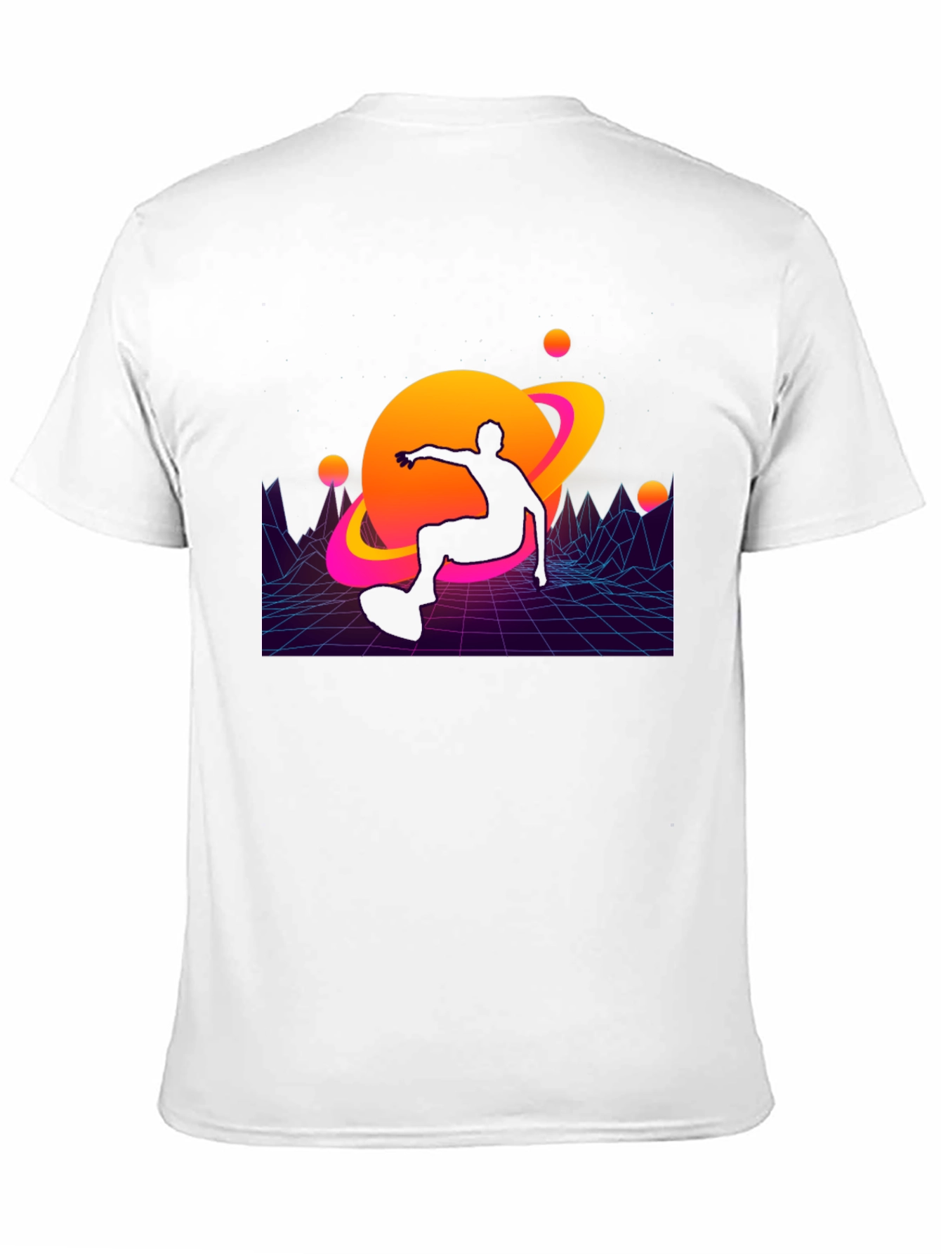 Retro Wave Skater T-Shirt - Galaxy Ride
