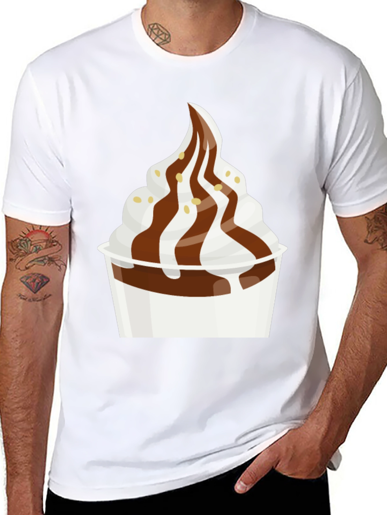 Dessert T-Shirt - Creamy Soft Serve Graphic Tee