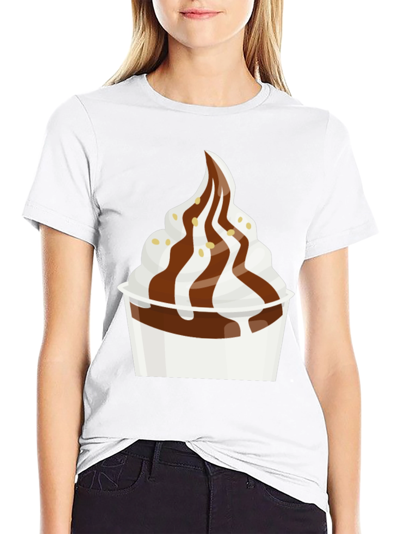 Dessert T-Shirt - Creamy Soft Serve Graphic Tee