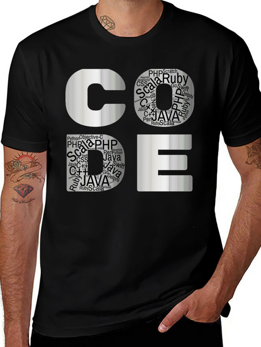 Coders Tee: Software Languages Graphic T-Shirt