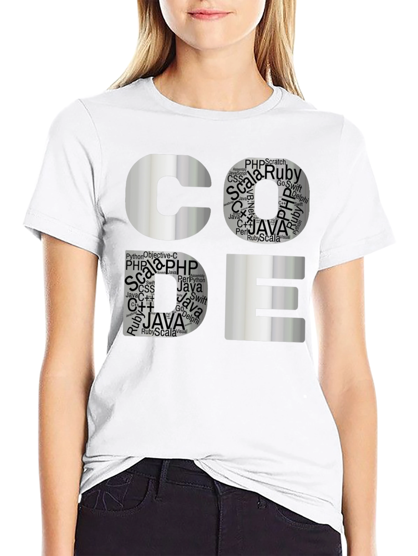 Coders Tee: Software Languages Graphic T-Shirt