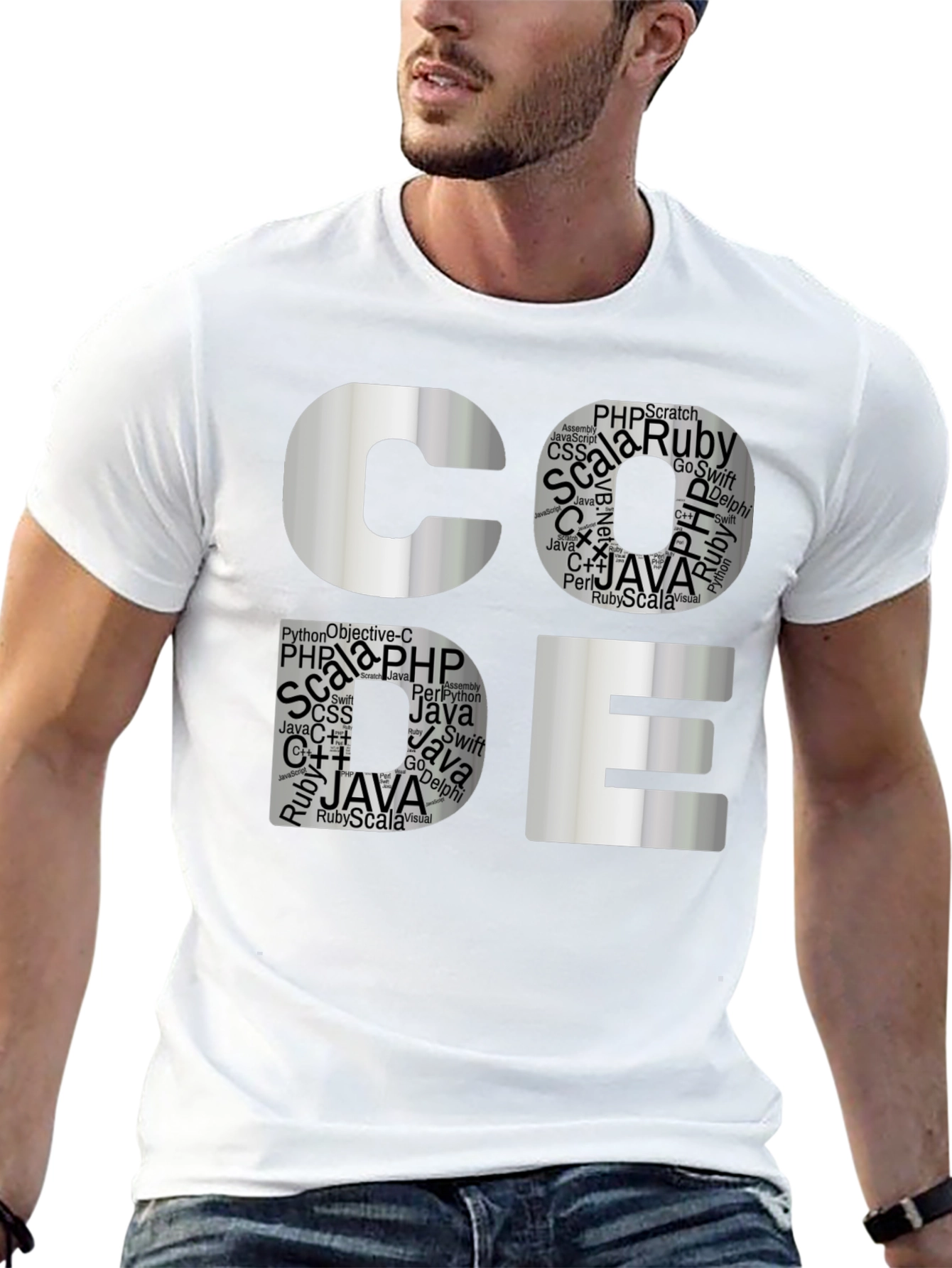 Coders Tee: Software Languages Graphic T-Shirt