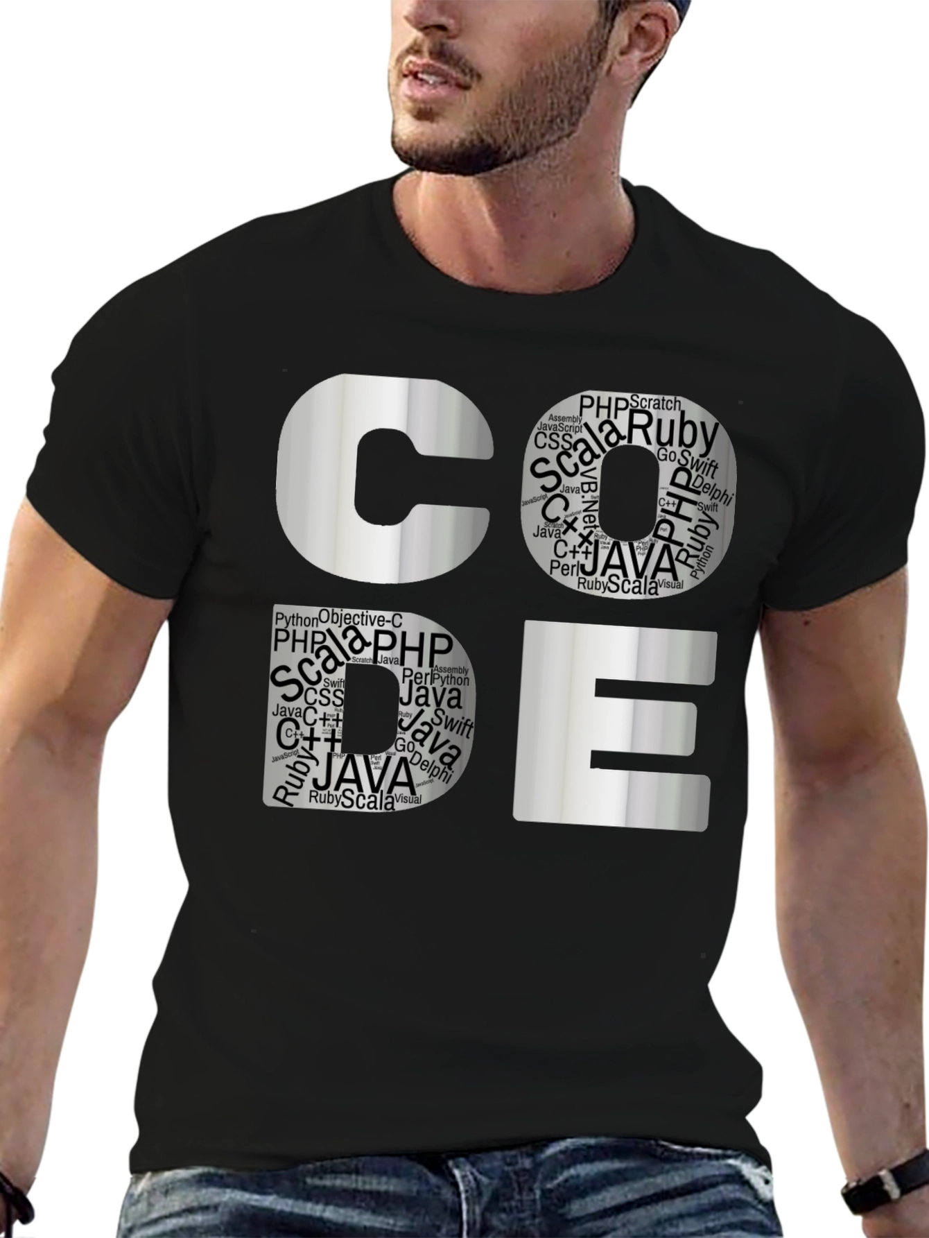 Coders Tee: Software Languages Graphic T-Shirt