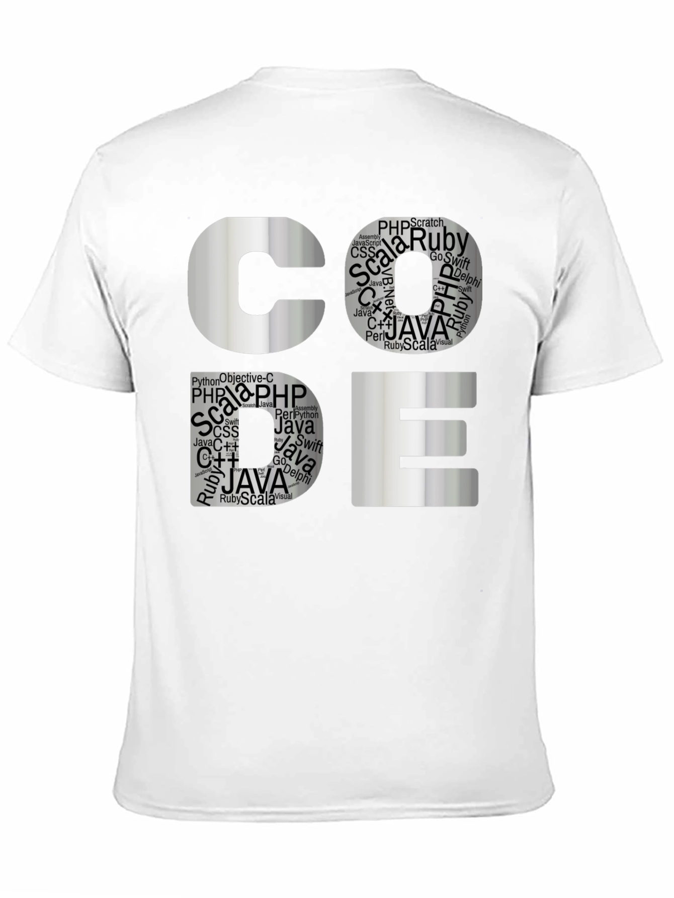 Coders Tee: Software Languages Graphic T-Shirt