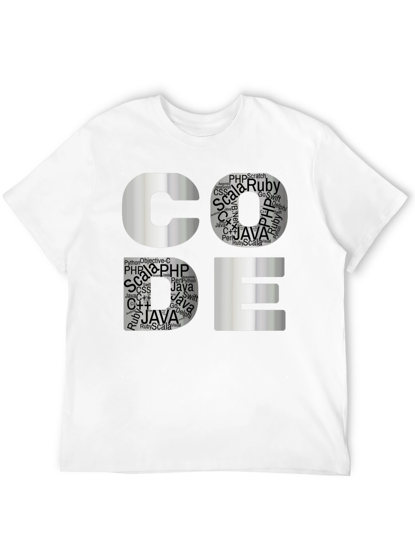 Coders Tee: Software Languages Graphic T-Shirt