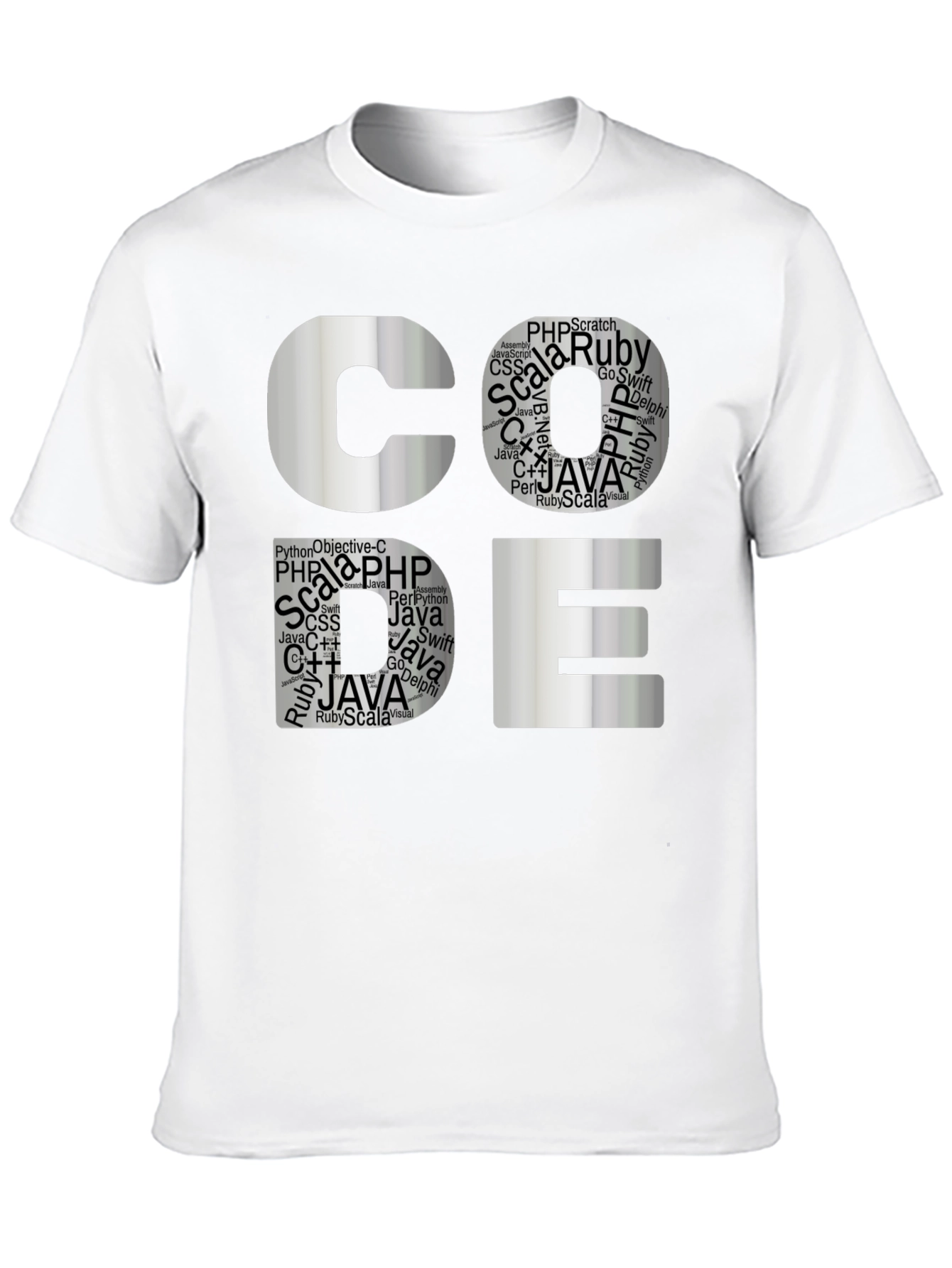 Coders Tee: Software Languages Graphic T-Shirt
