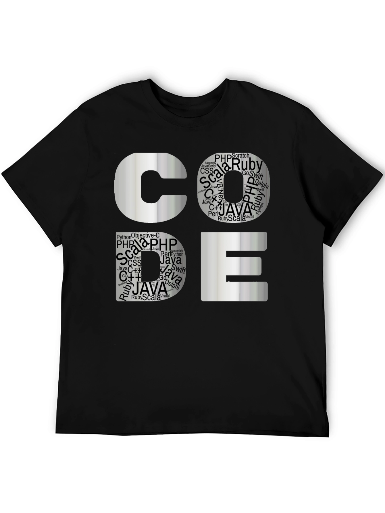 Coders Tee: Software Languages Graphic T-Shirt