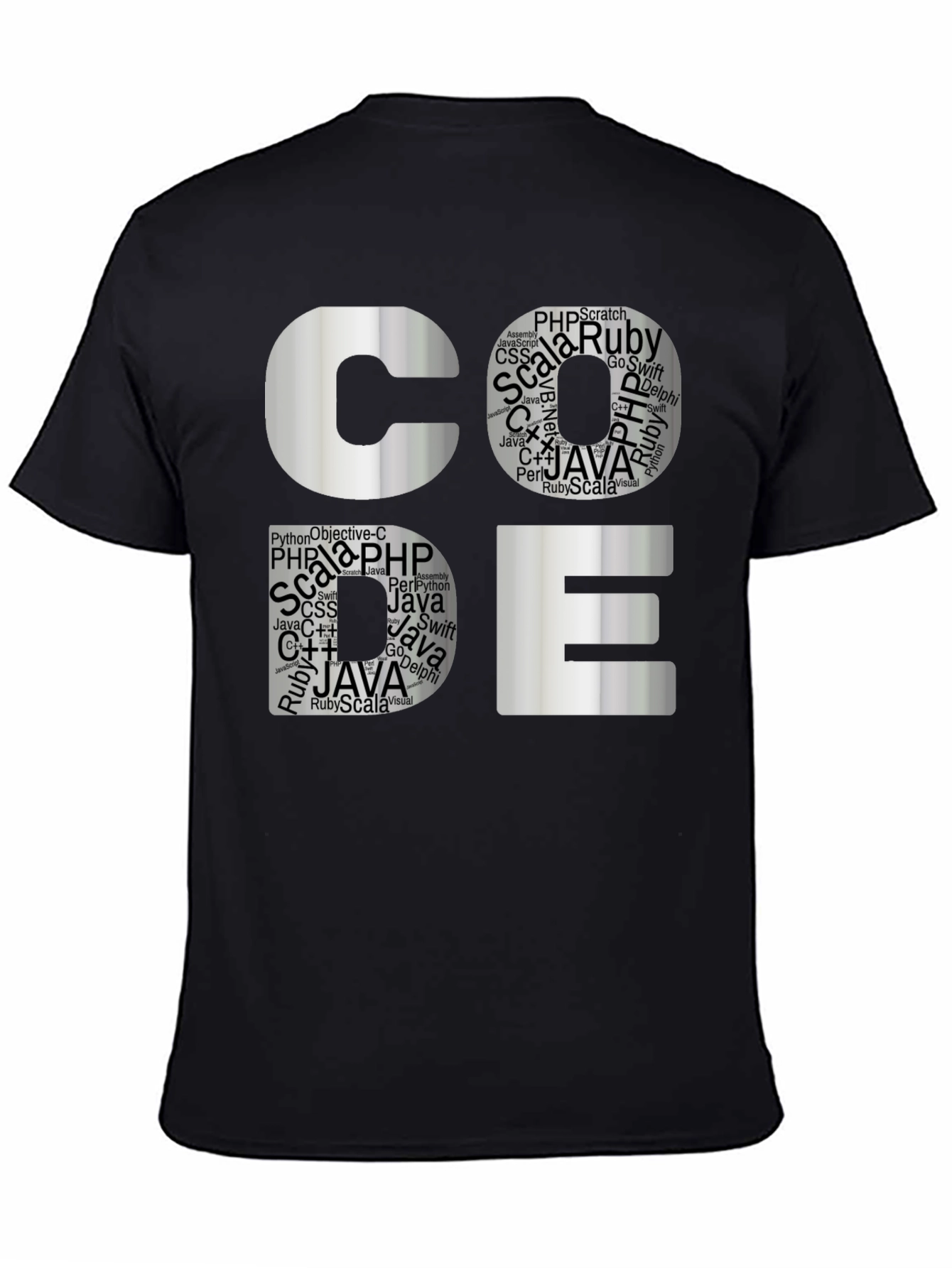 Coders Tee: Software Languages Graphic T-Shirt