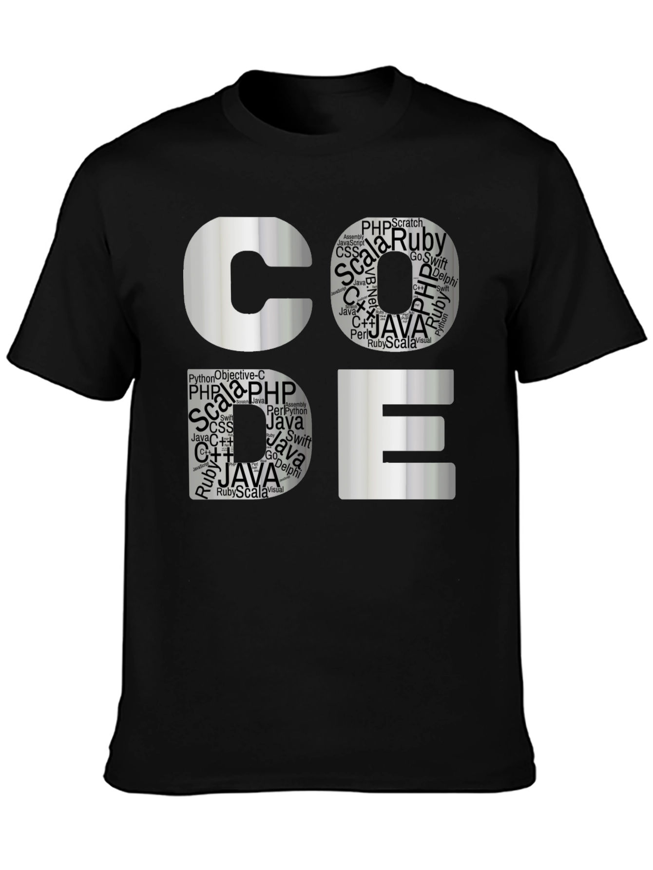 Coders Tee: Software Languages Graphic T-Shirt