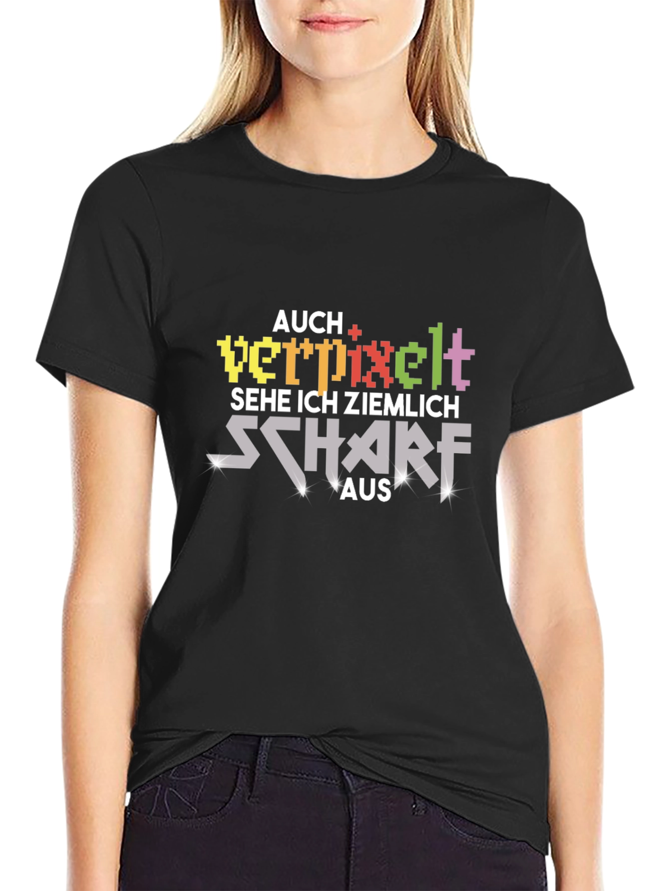 Pixelated Sharp T-Shirt - Gamer Style