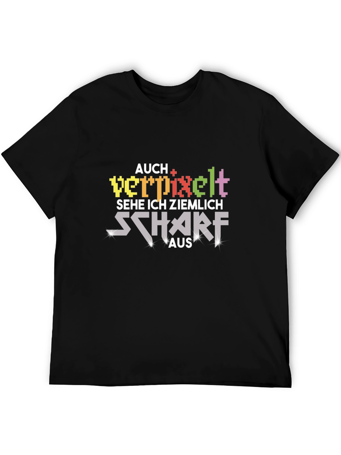 Pixelated Sharp T-Shirt - Gamer Style