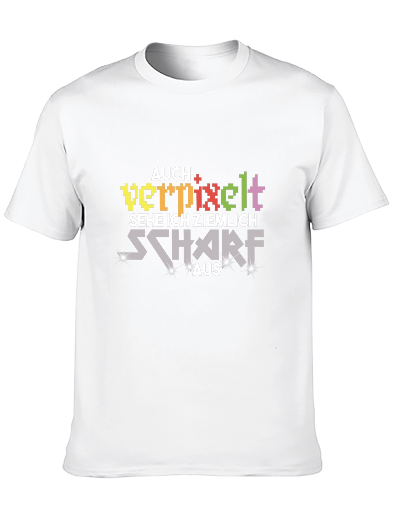 Pixelated Sharp T-Shirt - Gamer Style