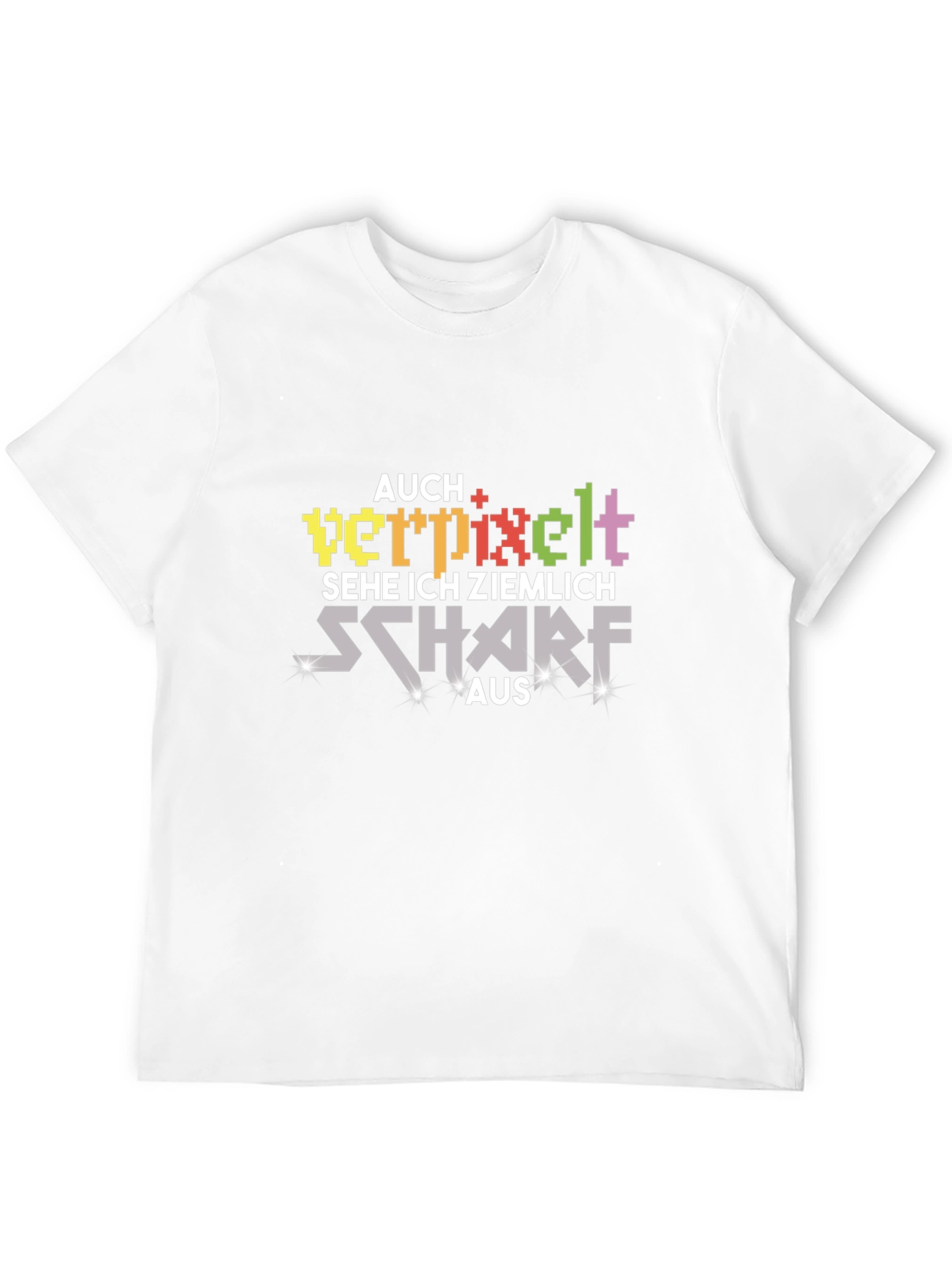 Pixelated Sharp T-Shirt - Gamer Style
