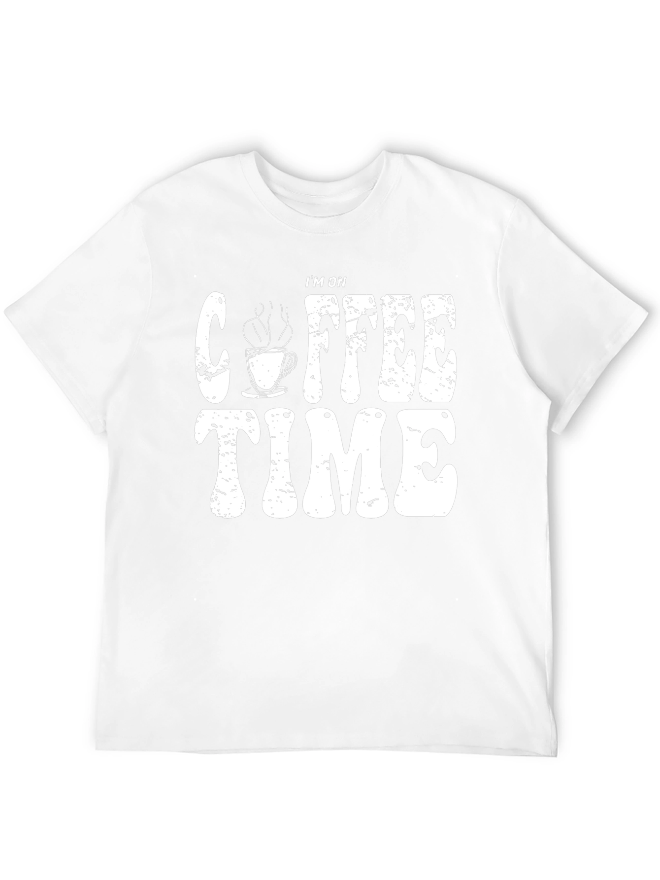 Coffee Time Graphic Tee - Black Cotton T-Shirt